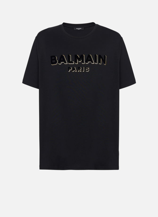 T-shirt balmain floqué métallisé BALMAIN
