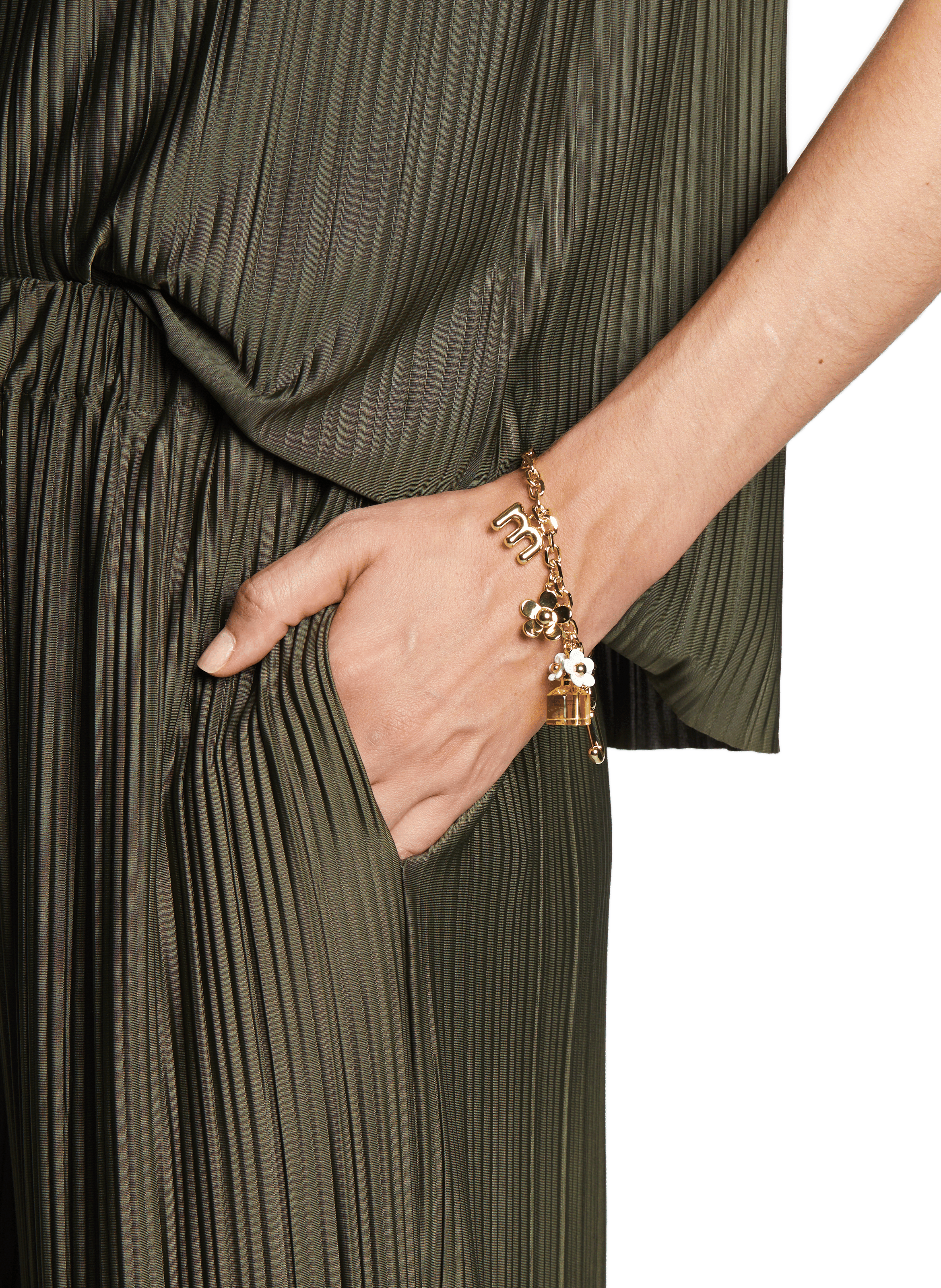 Pantalon fluide plissé Uma SAMSOE SAMSOE Vert