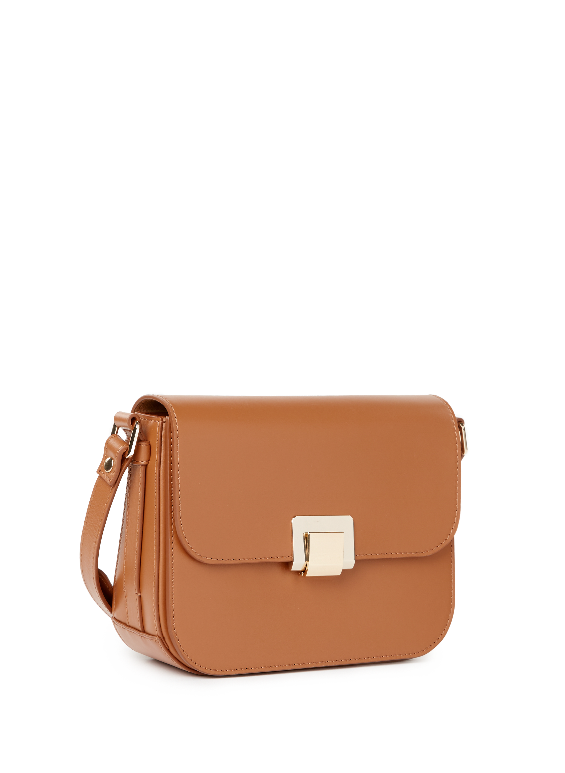 Flora leather shoulder bag SAISON 1865 Brown