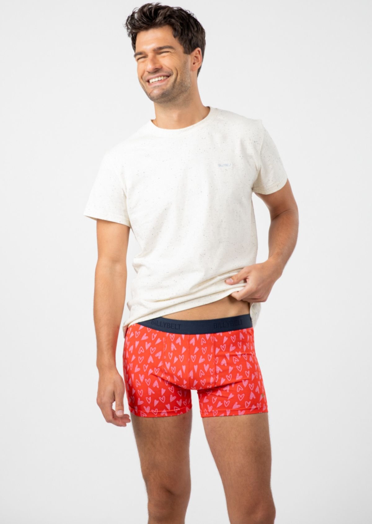 Boxer en coton biologique BILLYBELT Rouge