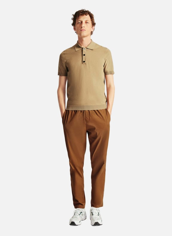 Polo manches courtes henryo col chemise coupe regular Beige by FUSALP FUSALP Polo manches courtes henryo col chemise coupe regular Beige