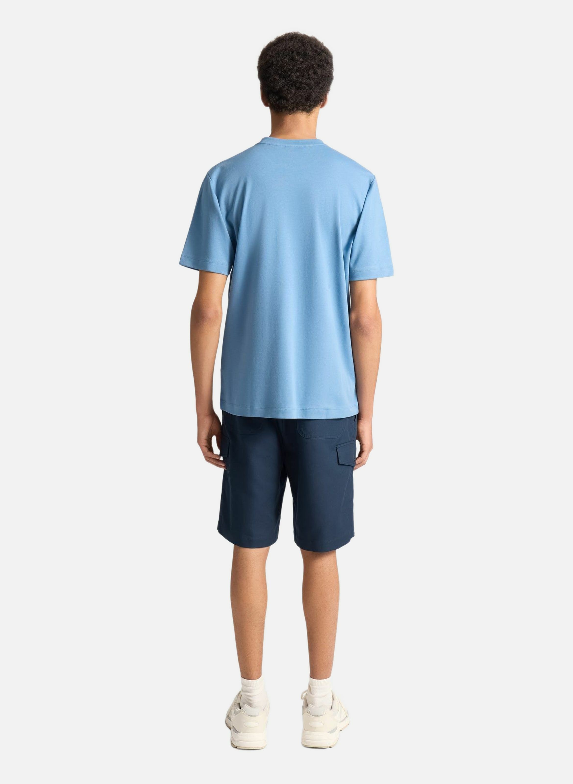 T-shirt manches courtes tylerr col rond coupe regular FUSALP Bleu