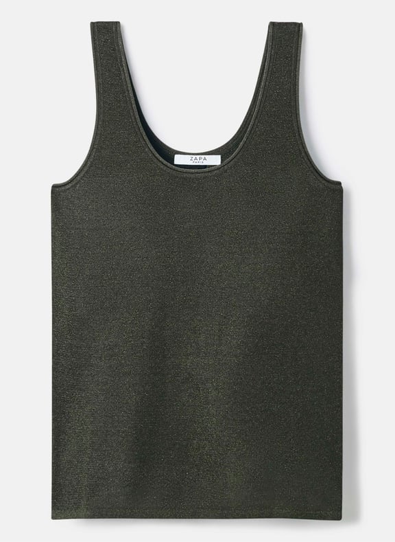Pull champagne cintré - nara Kaki by ZAPA ZAPA Pull champagne cintré - nara Kaki