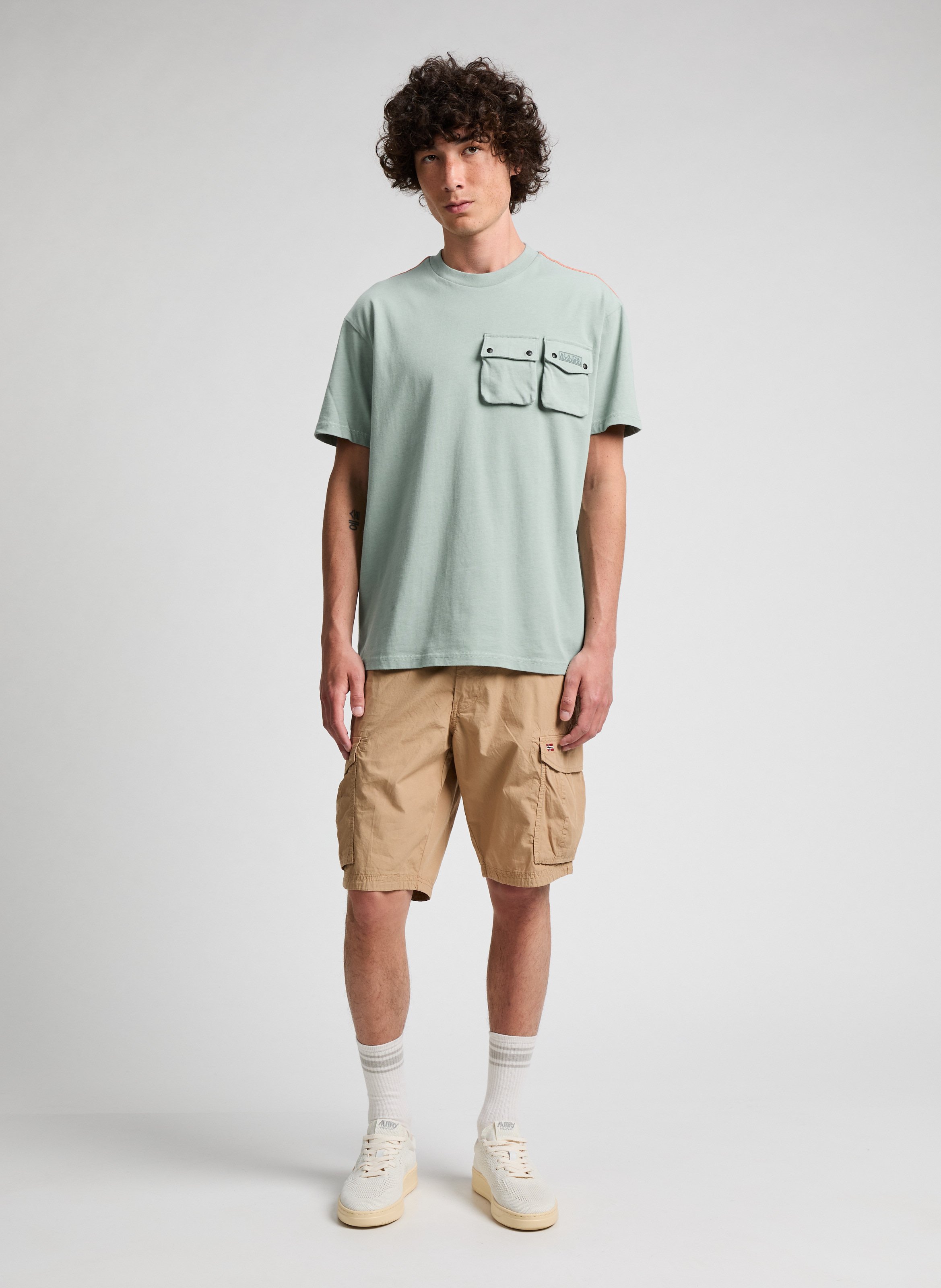 Cotton Bermuda shorts NAPAPIJRI Brown