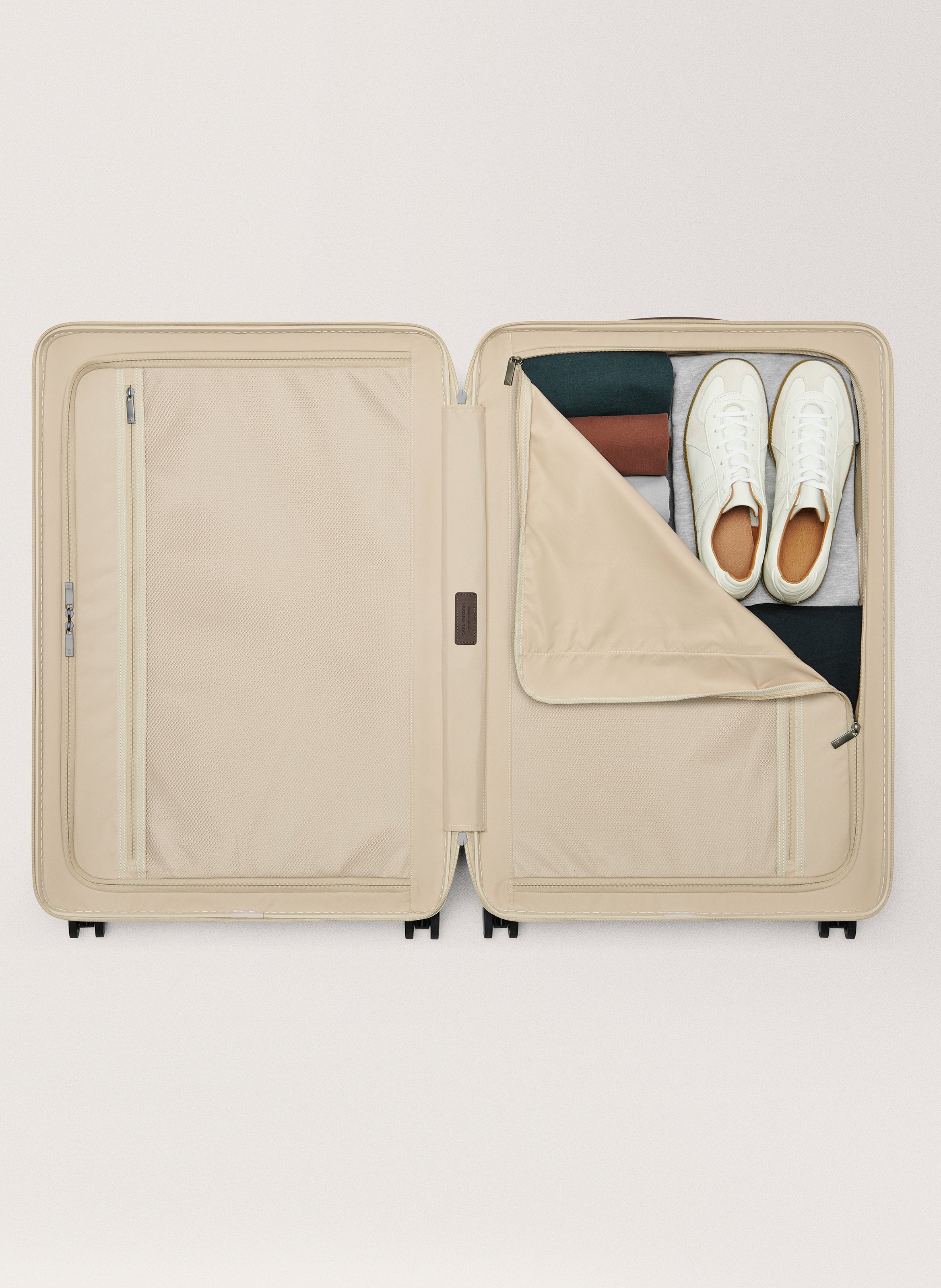 Valise 'the large check-in' en polycarbonate à fermeture zippée CARL FRIEDRIK Beige