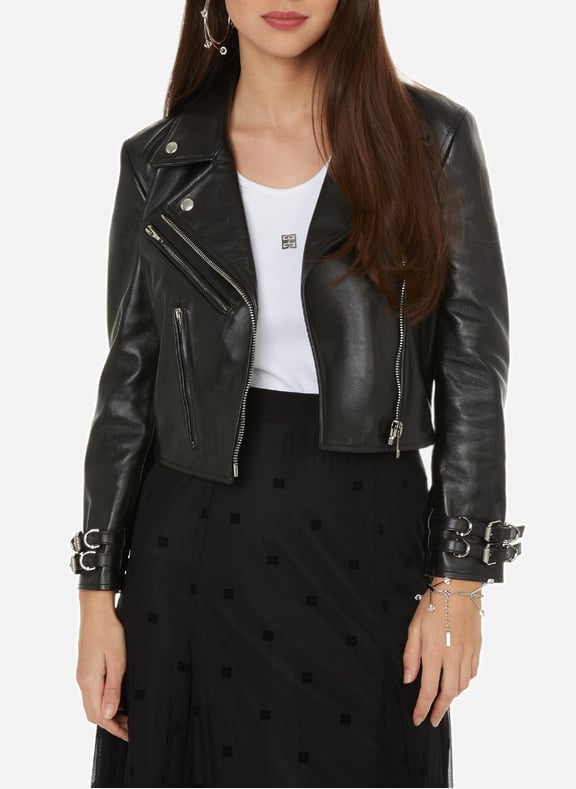 Veste en cuir Noir by GIVENCHY GIVENCHY Veste en cuir Noir