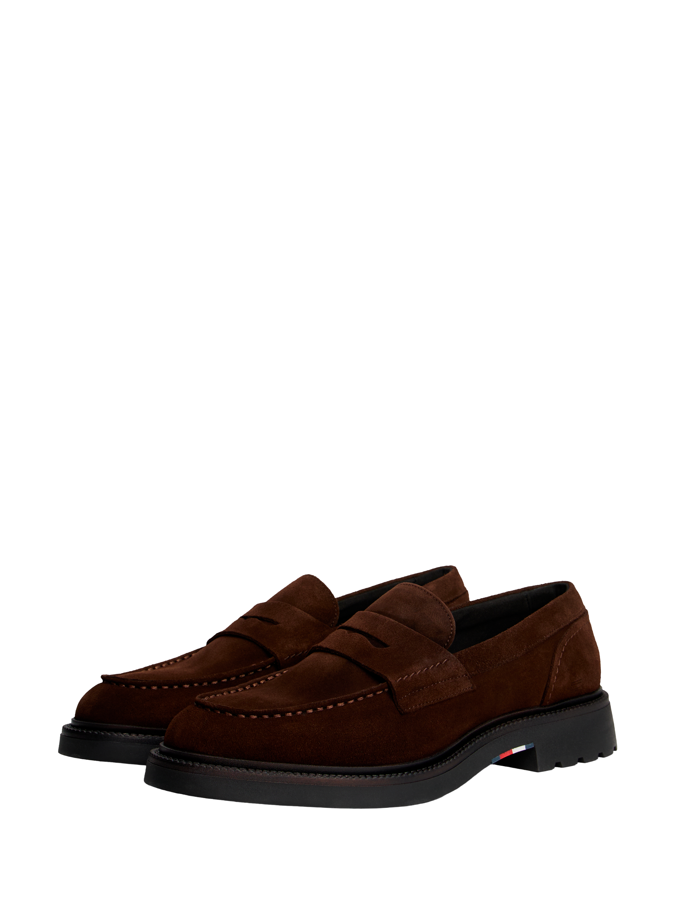 Suede loafers TOMMY HILFIGER Brown