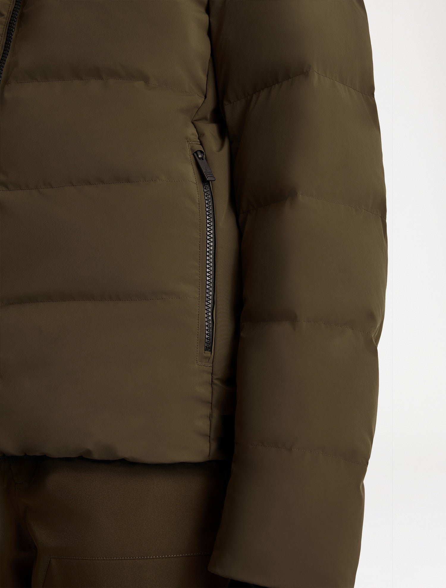 Blouson de ski constant col montant coupe oversize FUSALP Marron