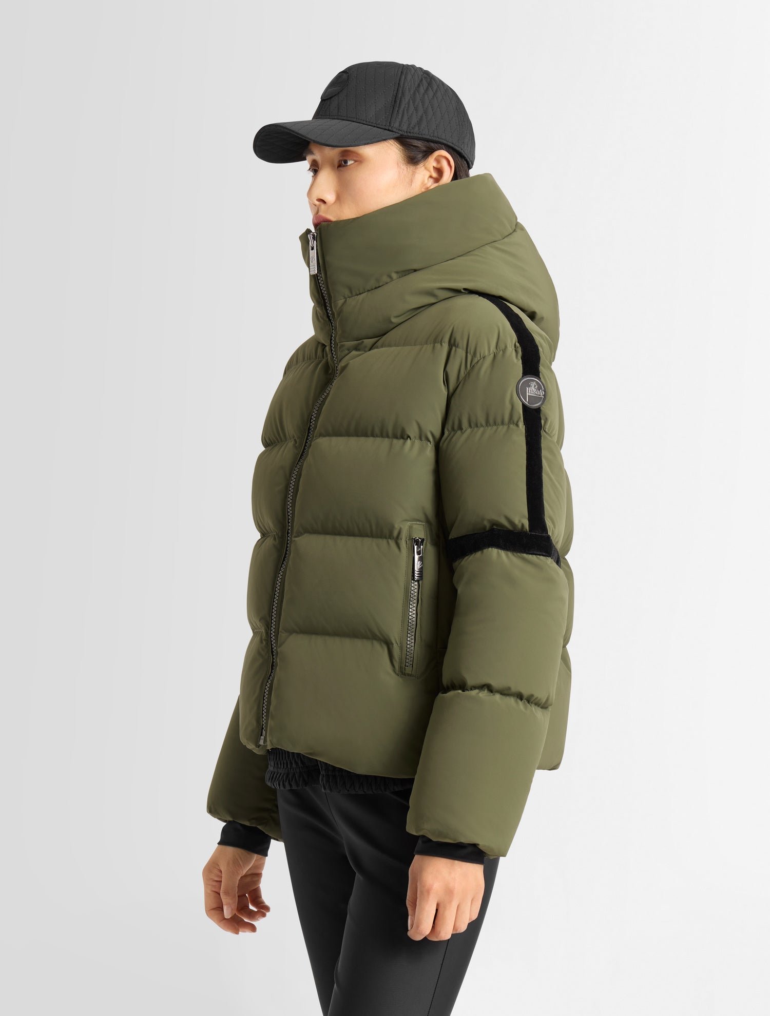 Doudoune barsy col montant coupe regular FUSALP Kaki