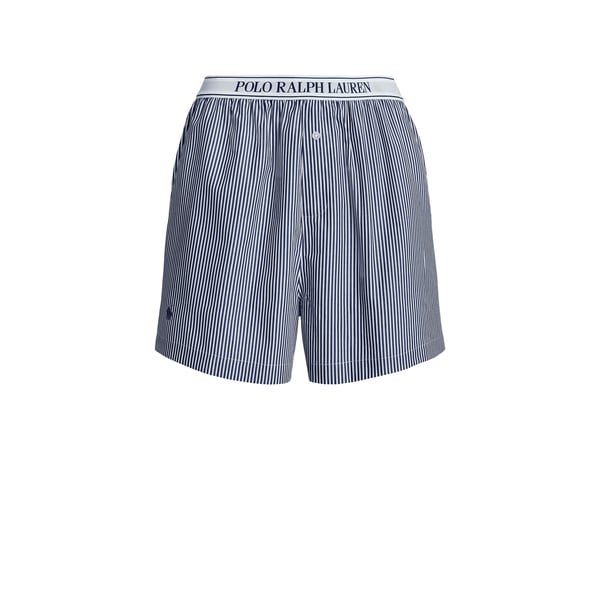 Polo Short de pyjama rayé en coton