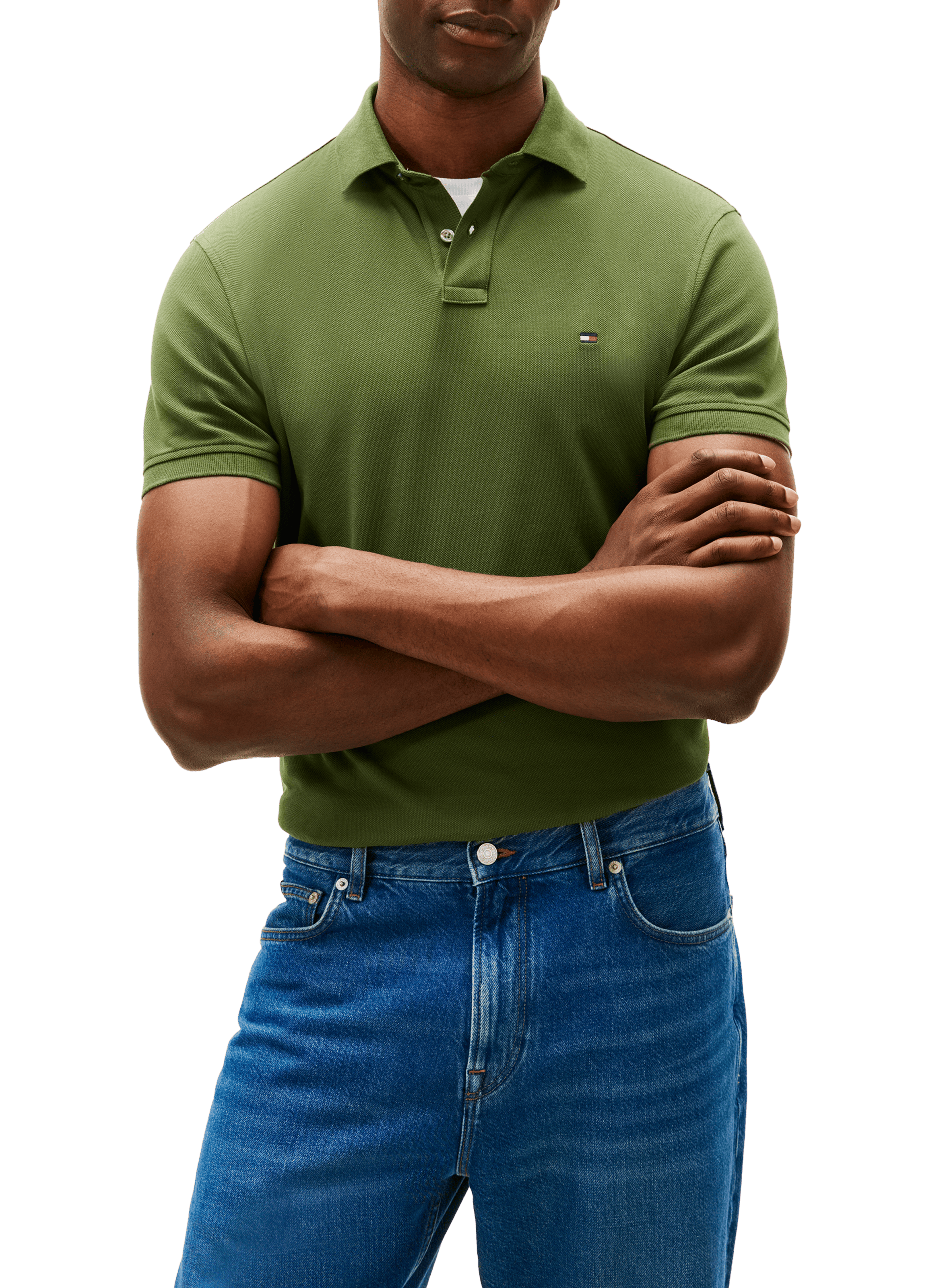 TOMMY HILFIGER Polo en coton organique Vert