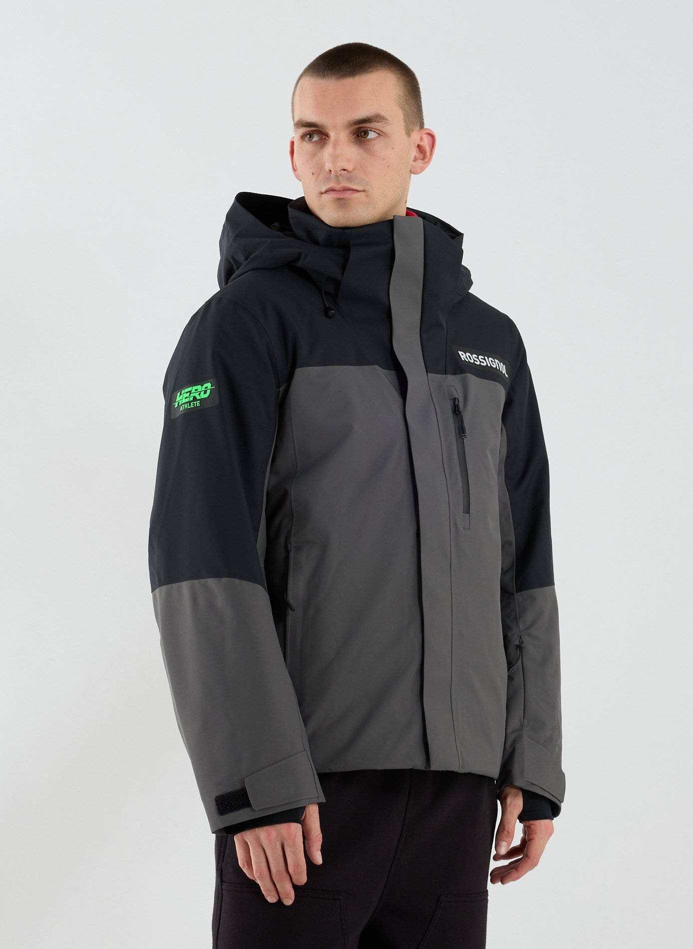 Ski jacket with hood ROSSIGNOL Grey