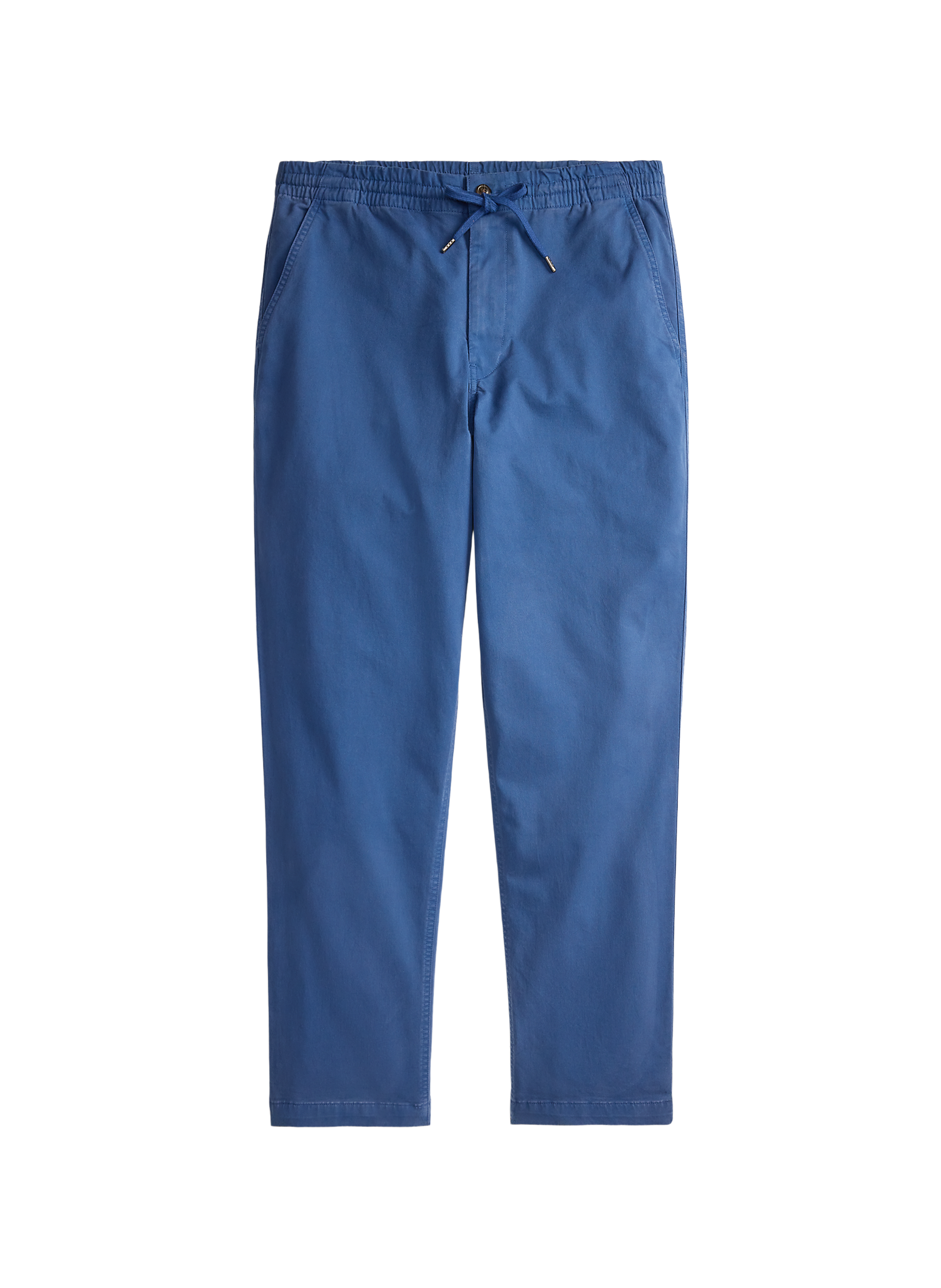 Pantalon droit taille élastiquée en coton POLO RALPH LAUREN Bleu