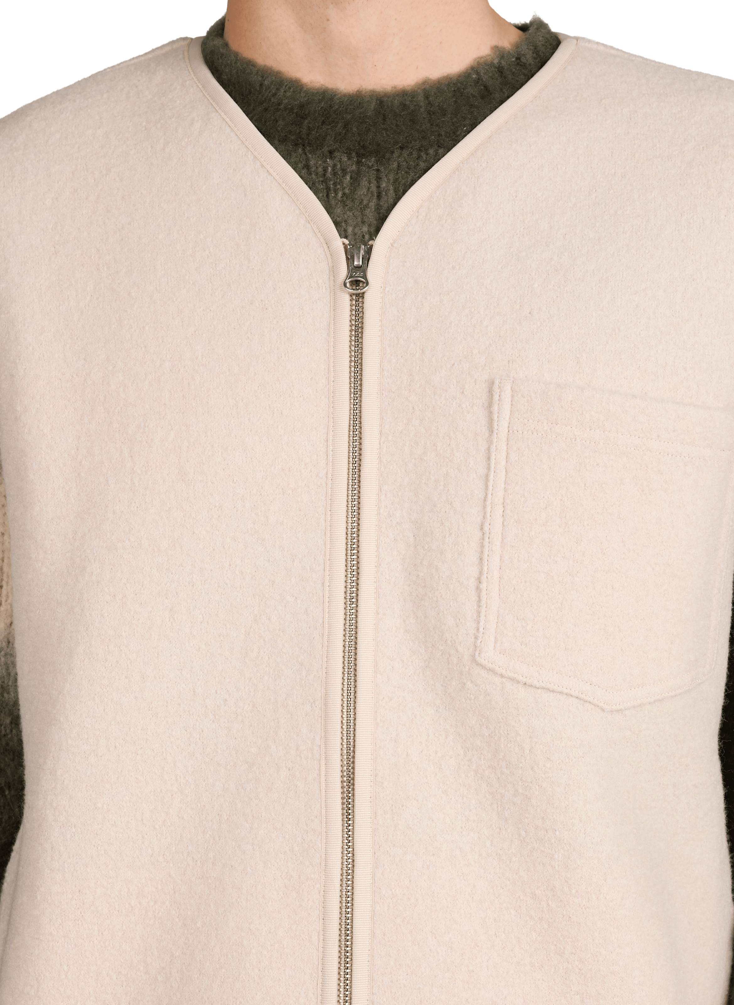 Sleeveless wool cardigan SAMSOE SAMSOE Beige