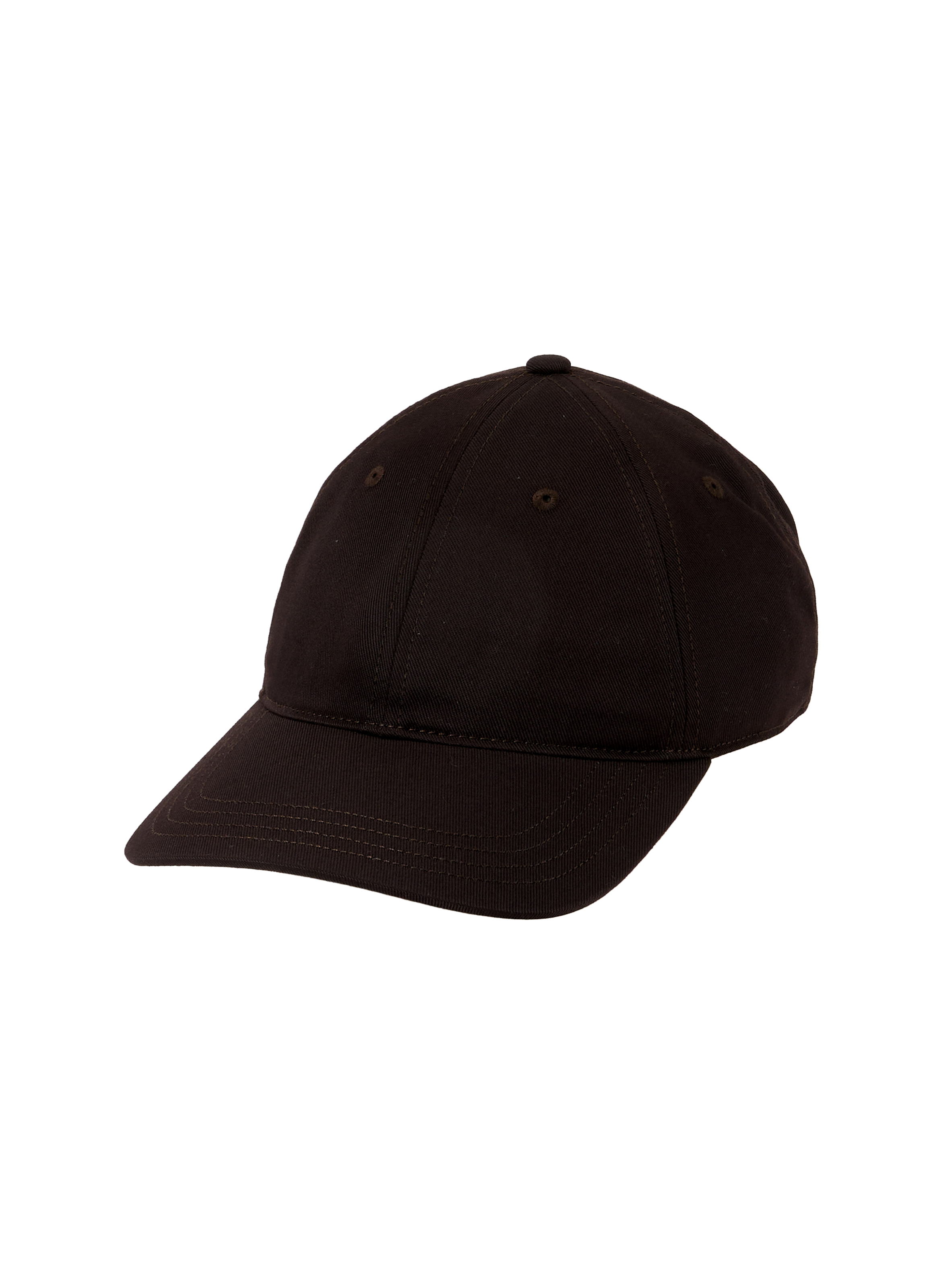 Cotton cap LACOSTE Brown