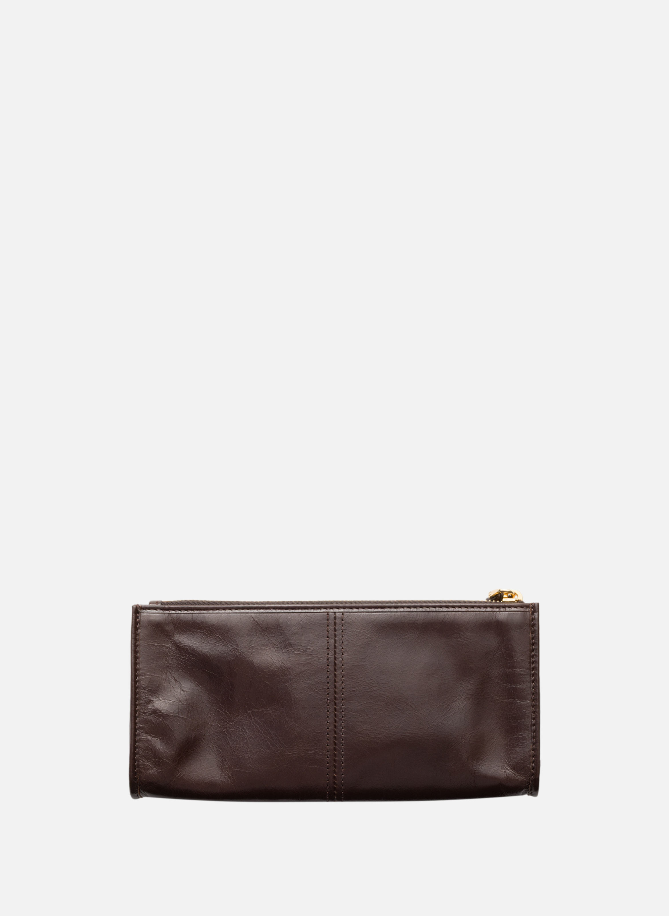 Pochette en cuir PRADA Marron