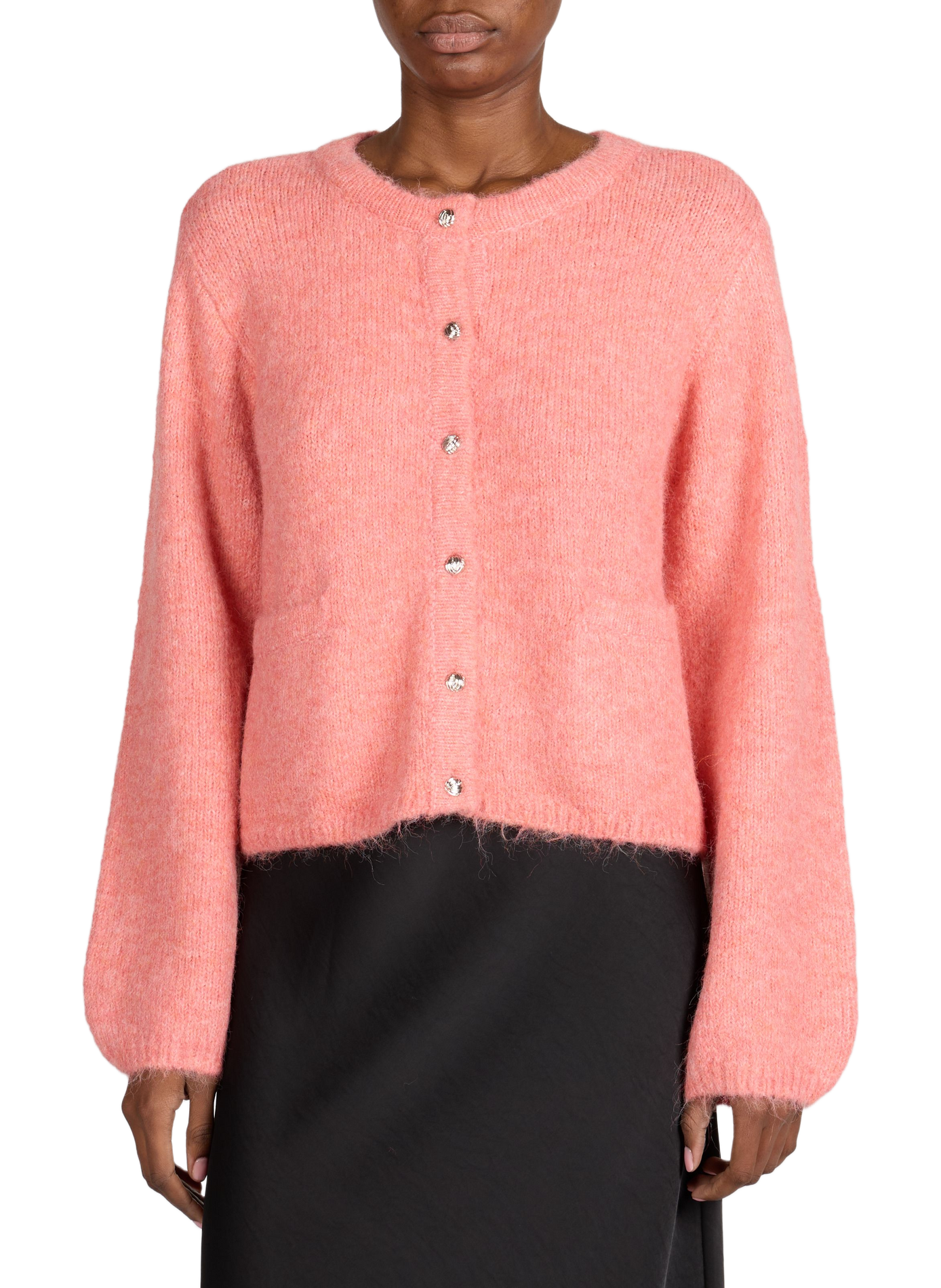 Cardigan knit Objsaggia OBJECT Pink