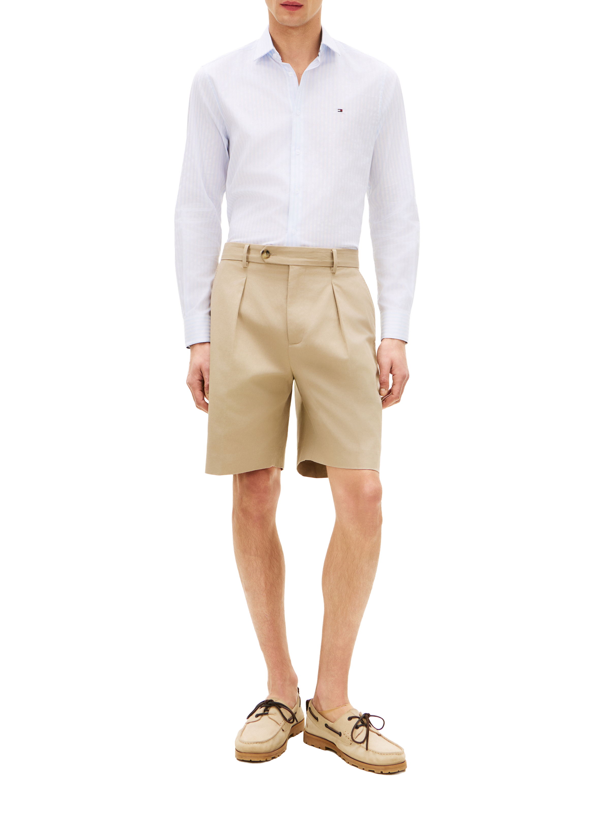 Straight cotton blend Shirt TOMMY HILFIGER Blue