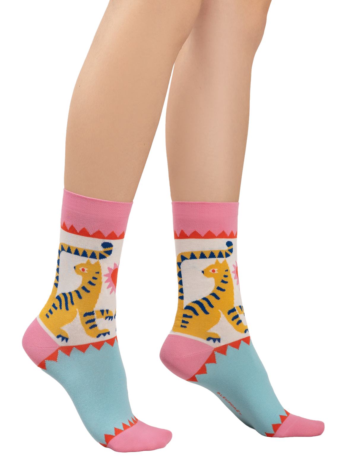 Chaussettes mi-hautes coton tigre BLEUFORÊT Multicolore