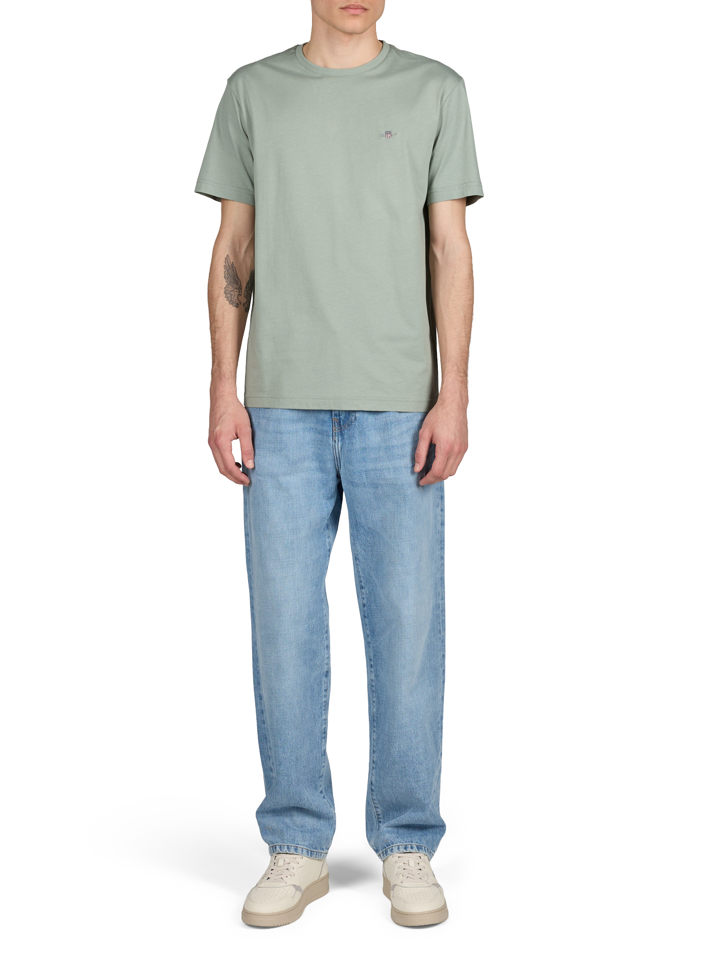 Baskets compensés en cuir AUTRY Blanc