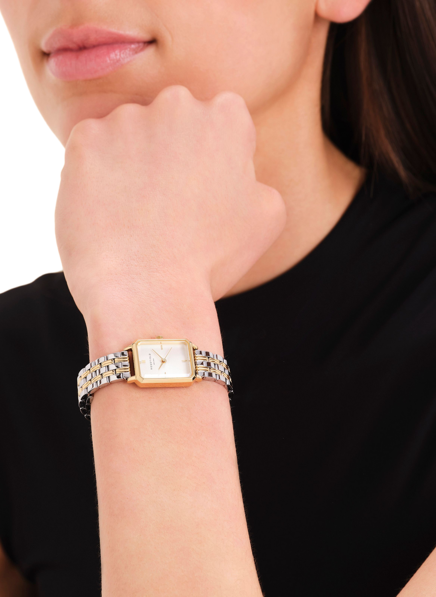 Montre analogique Octagon XS Duotone ROSEFIELD Blanc