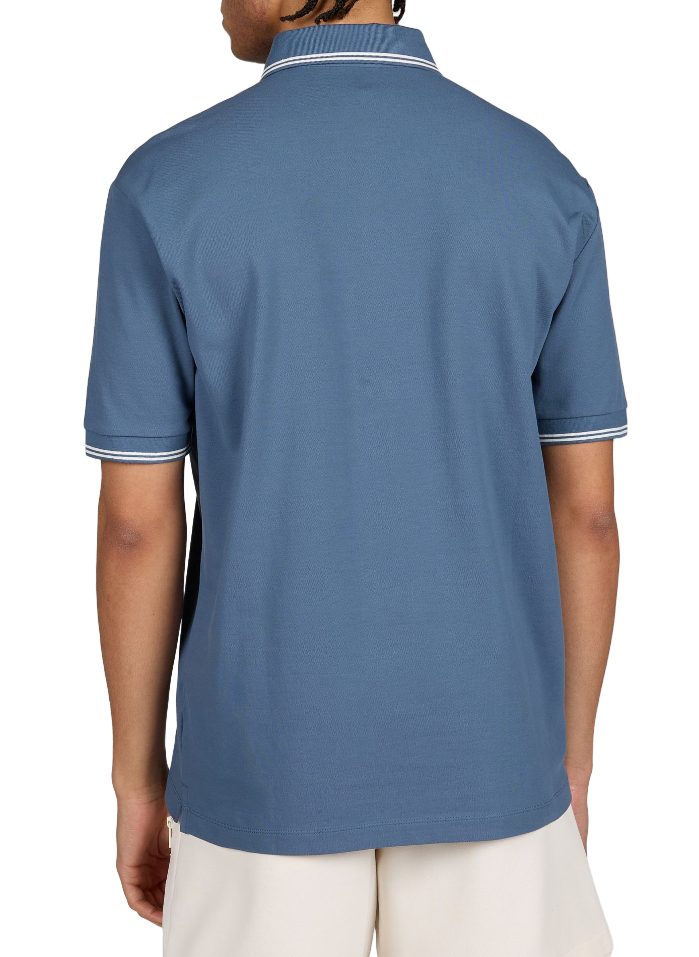 Polo manches courtes en coton mélangé ARMANI EXCHANGE Bleu