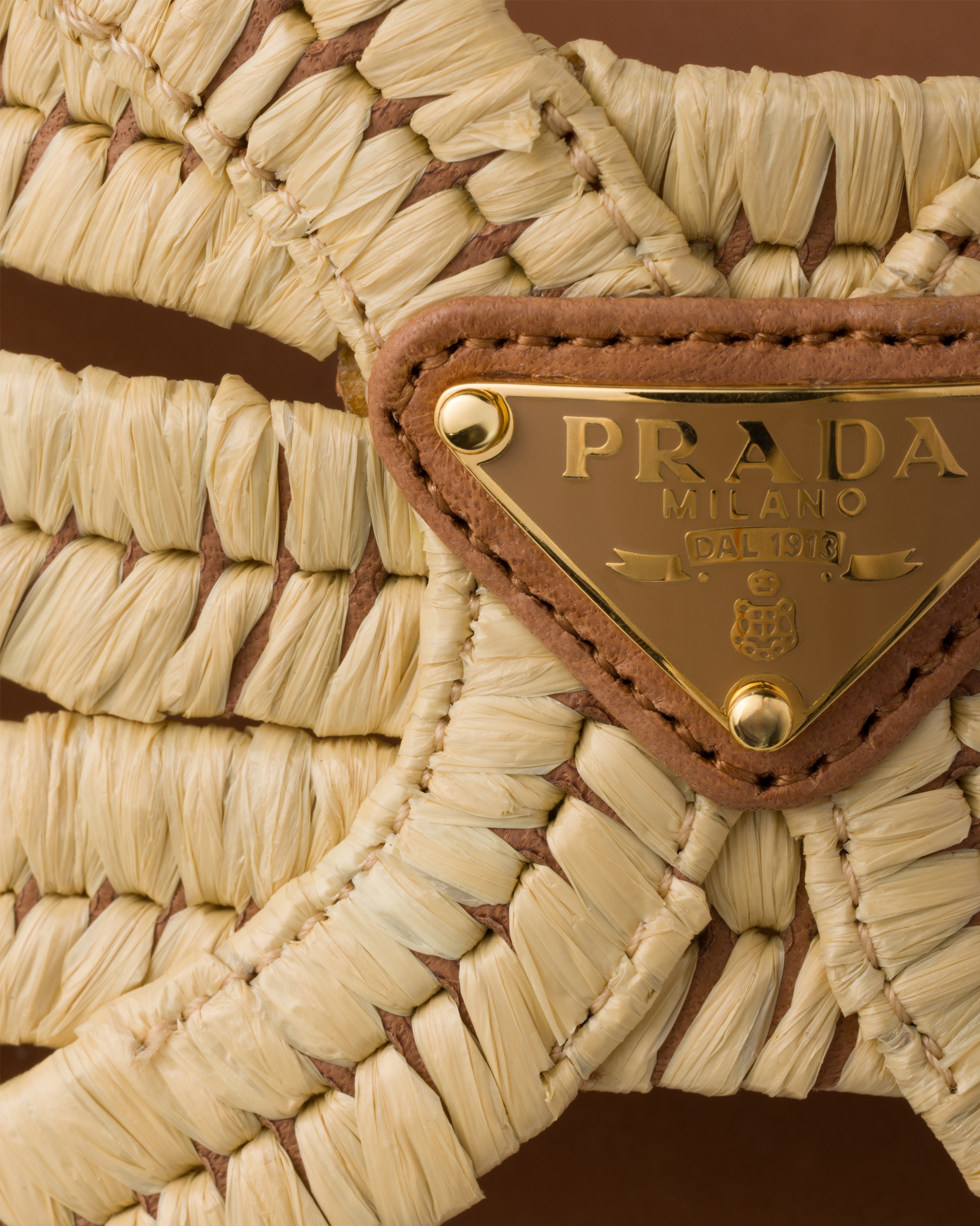 Mules en crochet PRADA Beige