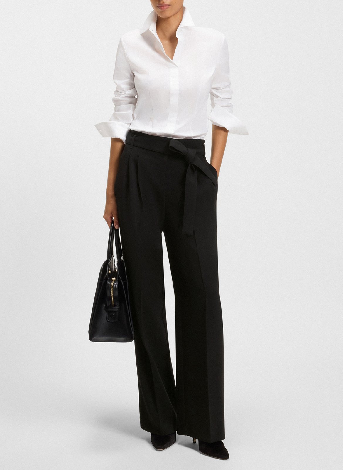 Pantalon à pinces BOSS Noir