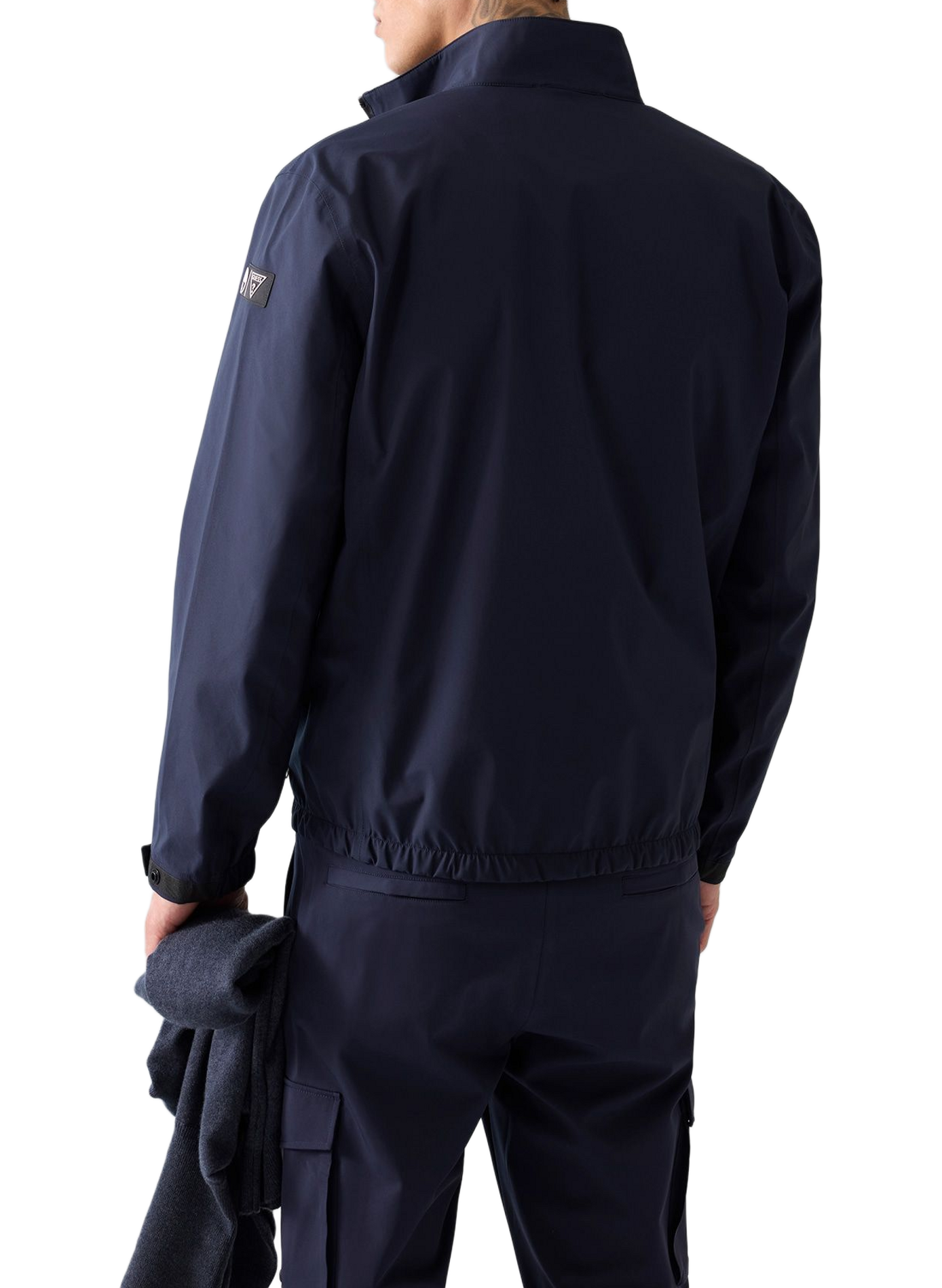 Windbreaker jacket with high collar GUESS Blue