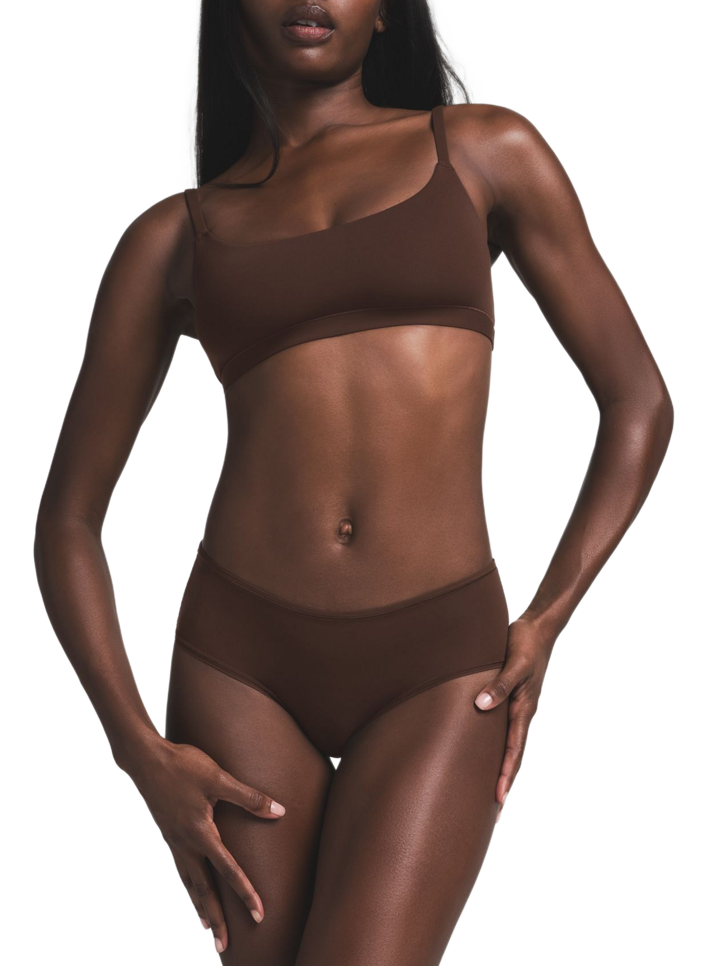 Solid mid-rise culottes SKIMS Brown