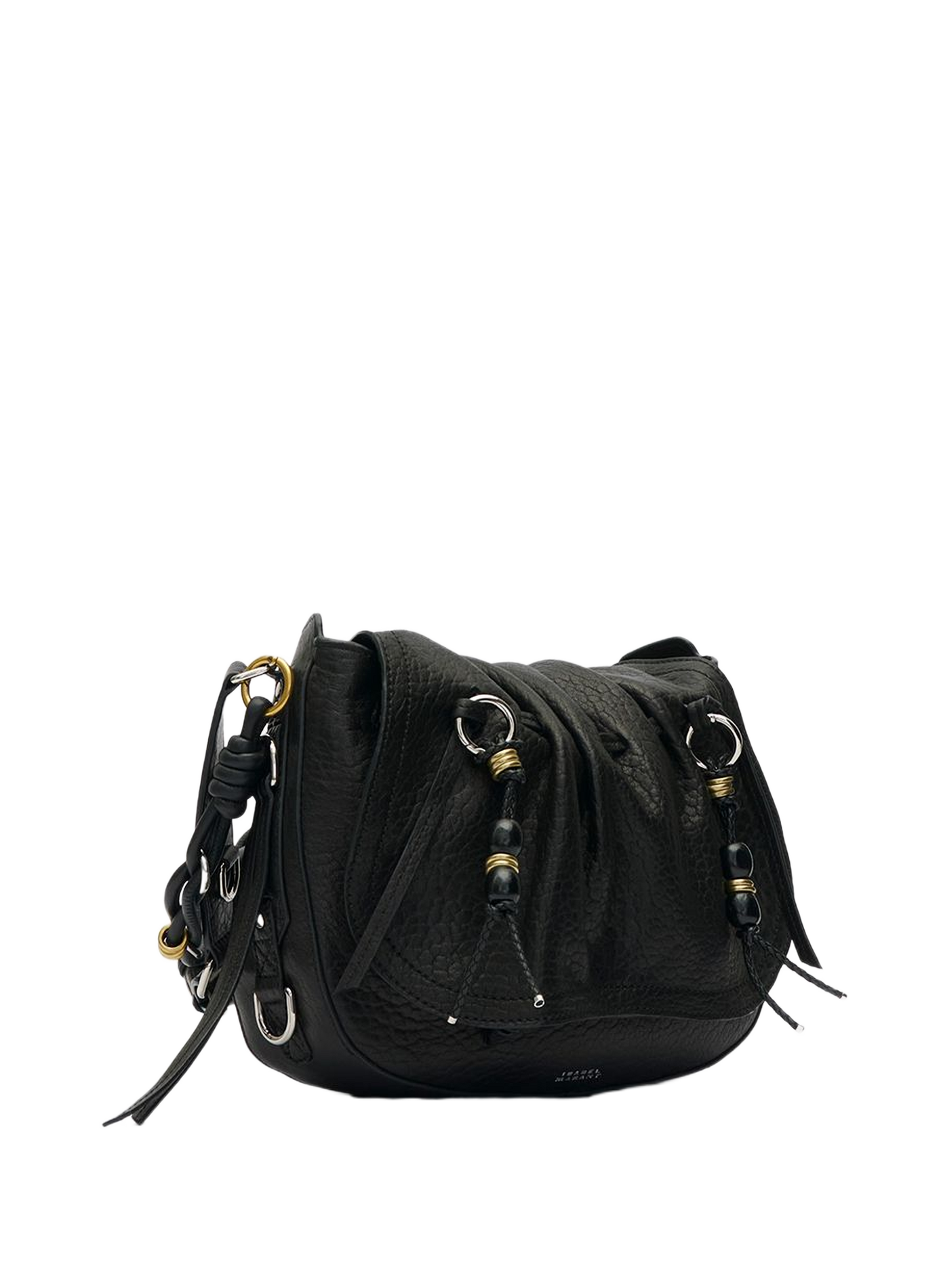 BOLTON shoulder bag in leather ISABEL MARANT Black