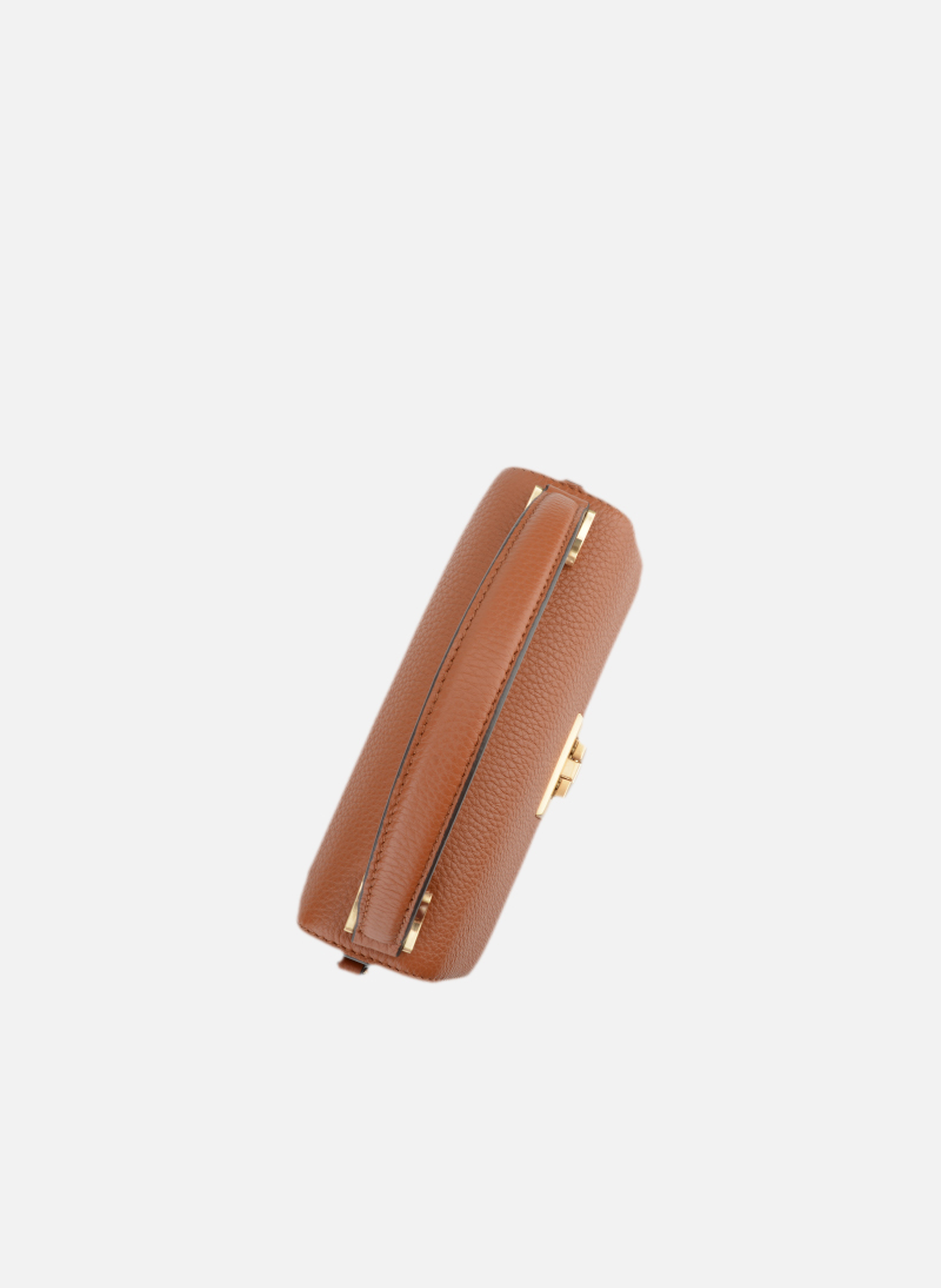 Auteuil | sac à main en cuir de vachette POURCHET Marron