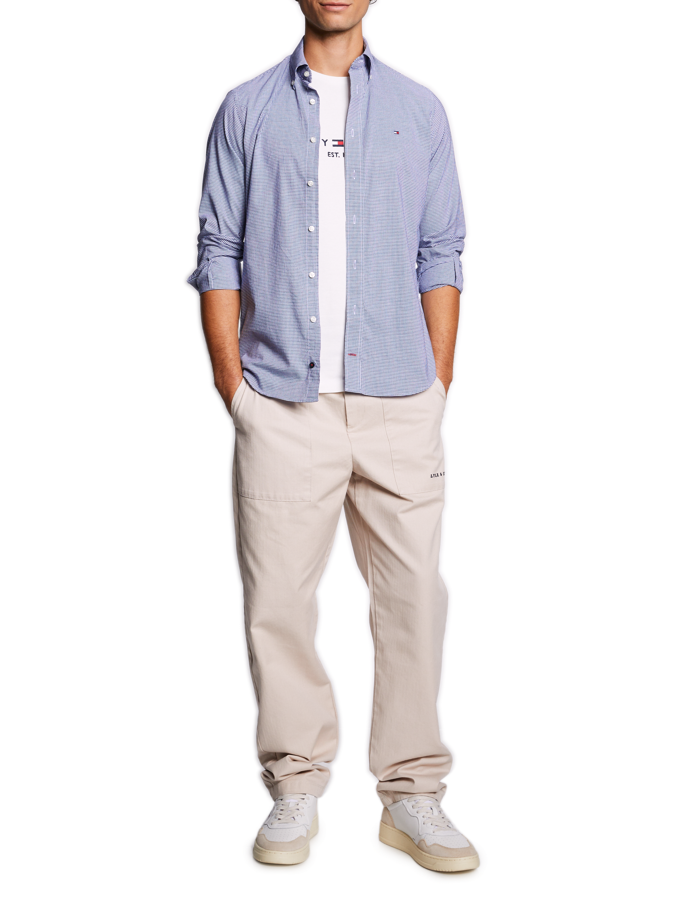 Organic cotton logo T-shirt TOMMY HILFIGER White