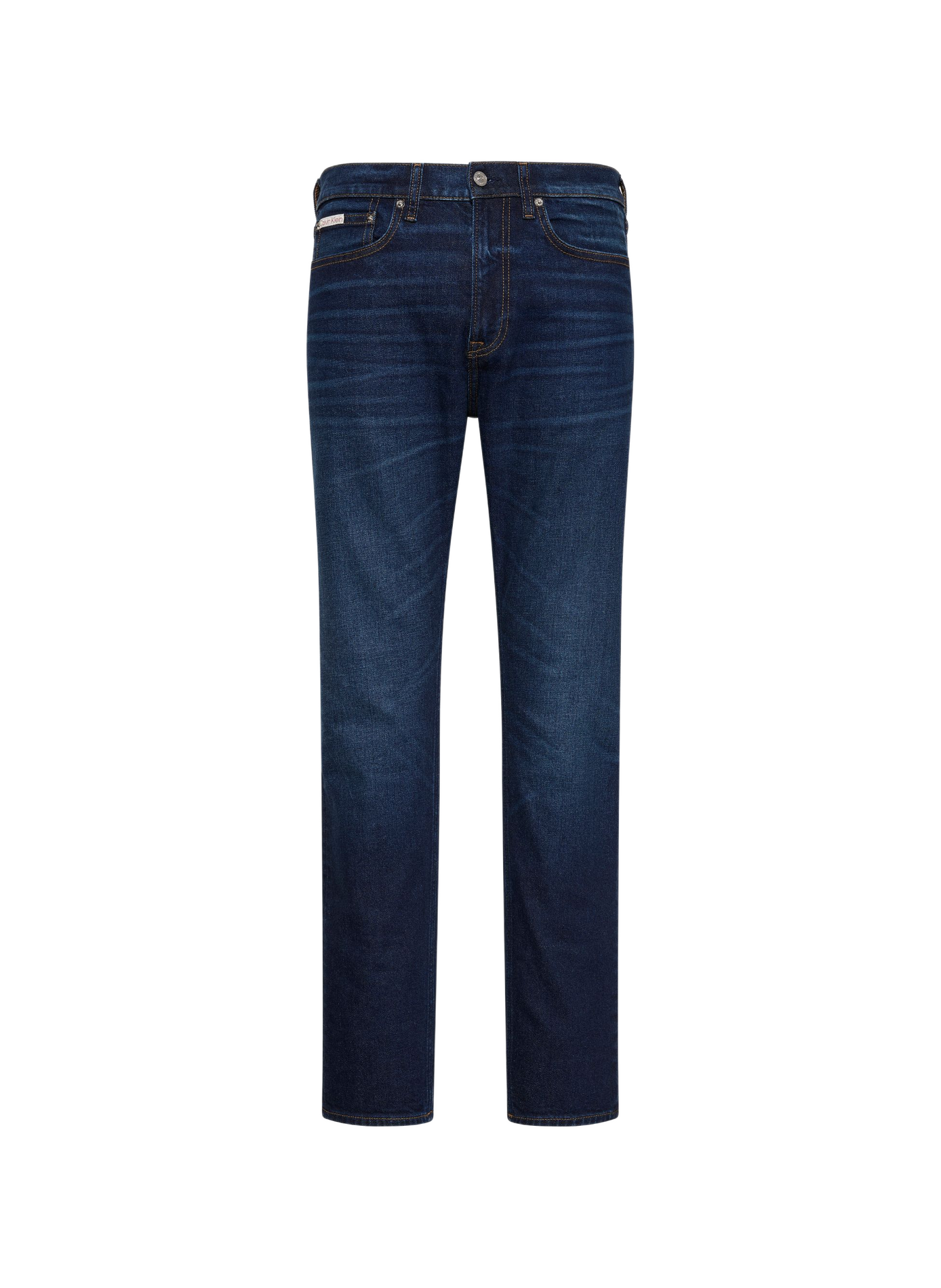 Jean droit en coton mélangé CALVIN KLEIN Bleu