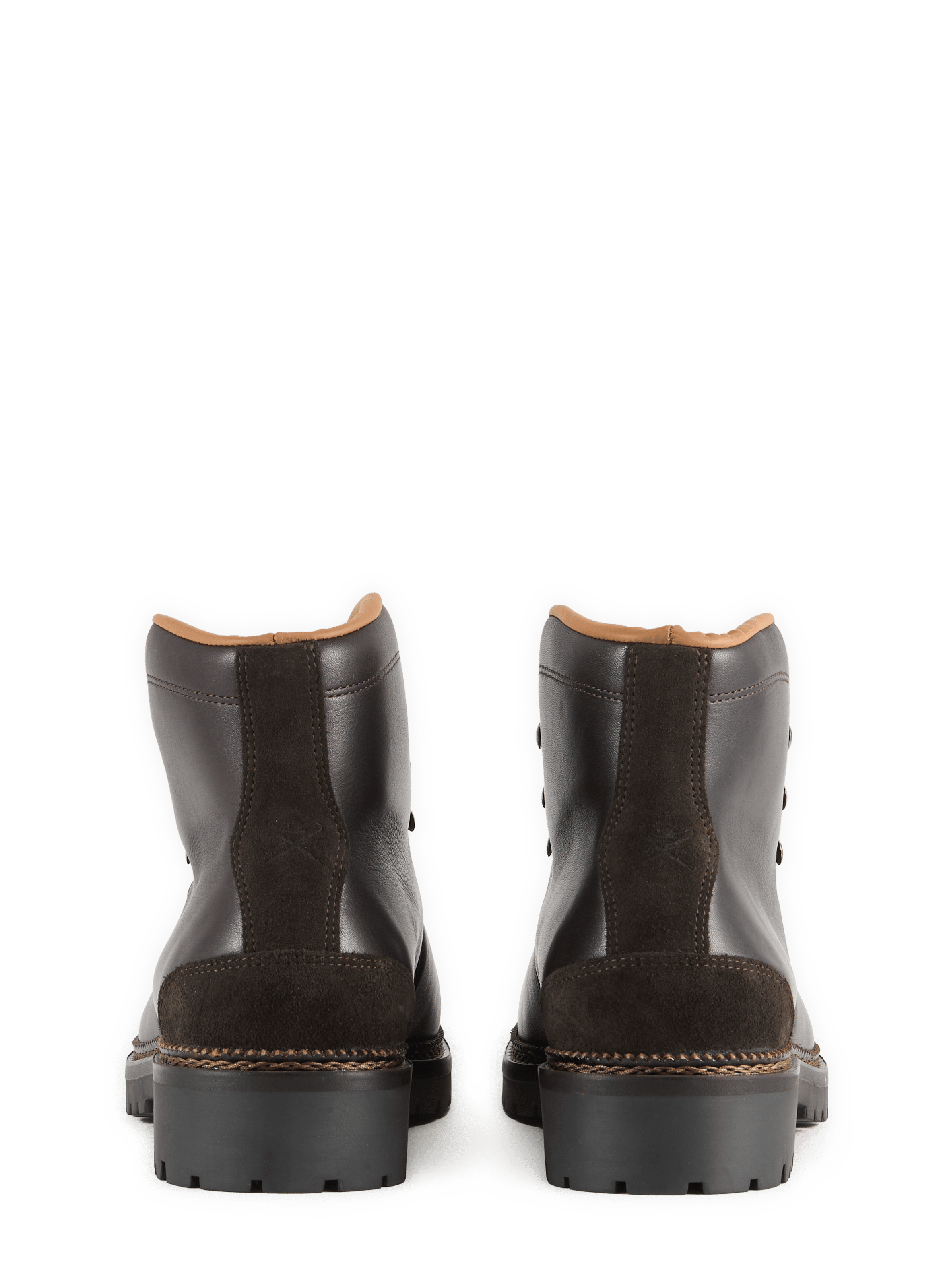 Verbier Hiker leather ankle boots HACKETT Brown