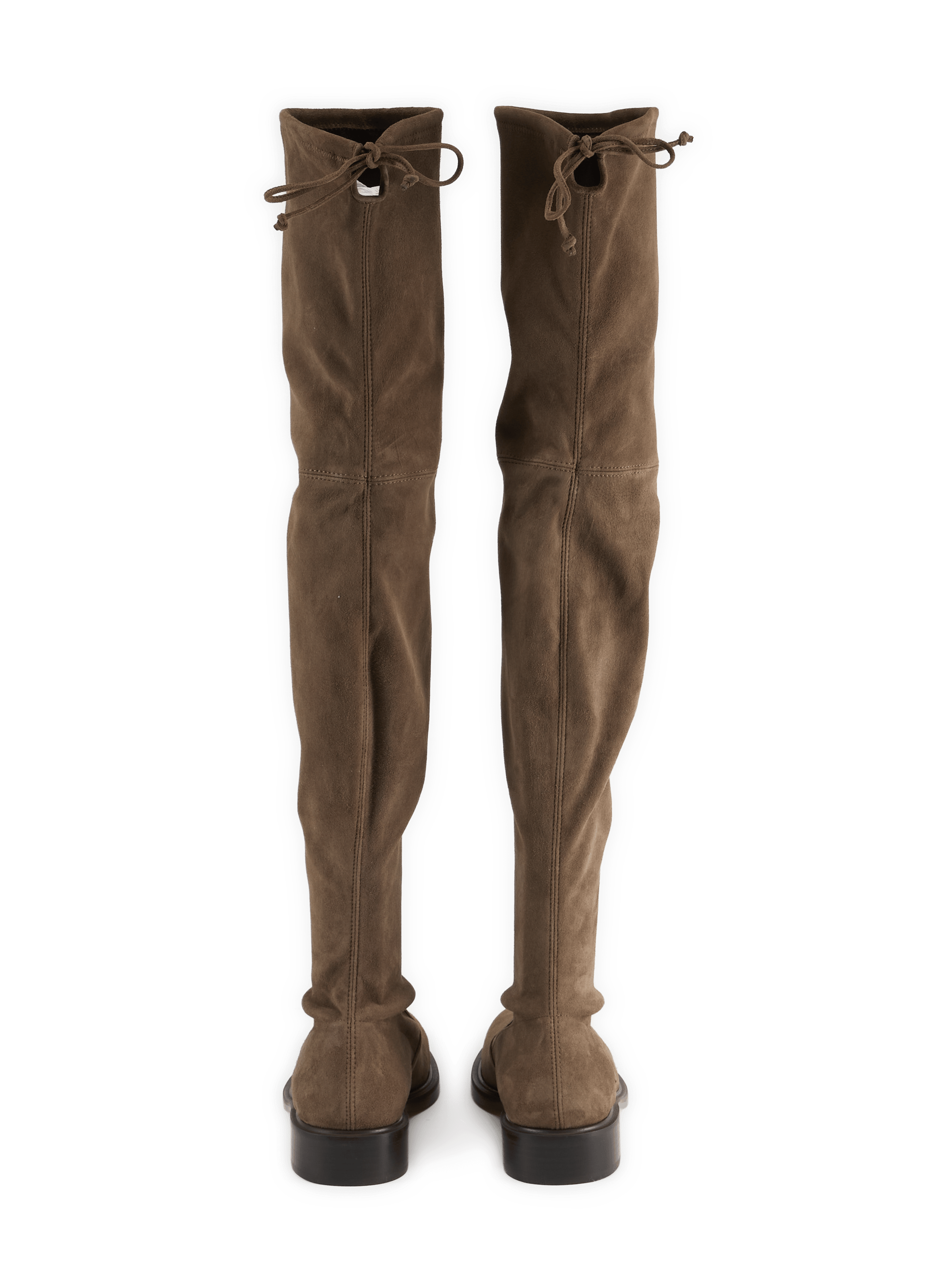 GISELELA thigh-high boots in suede leather STUART WEITZMAN Brown