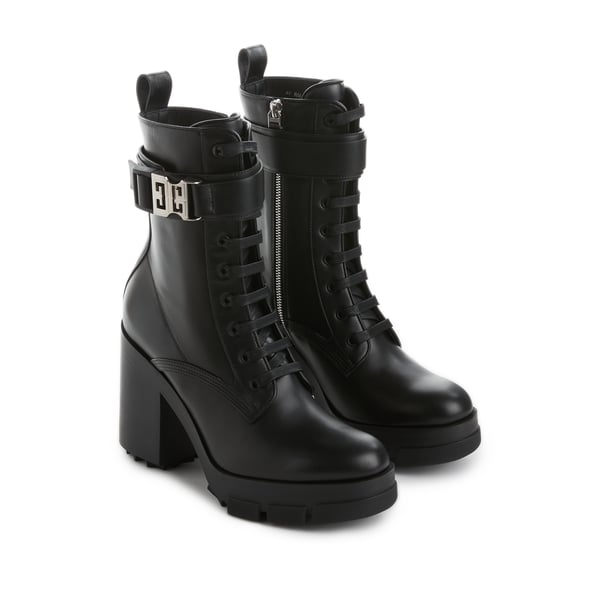Bottines Combat en cuir