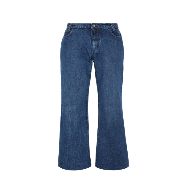 Raf Simons Cotton Flared Jeans In Blue