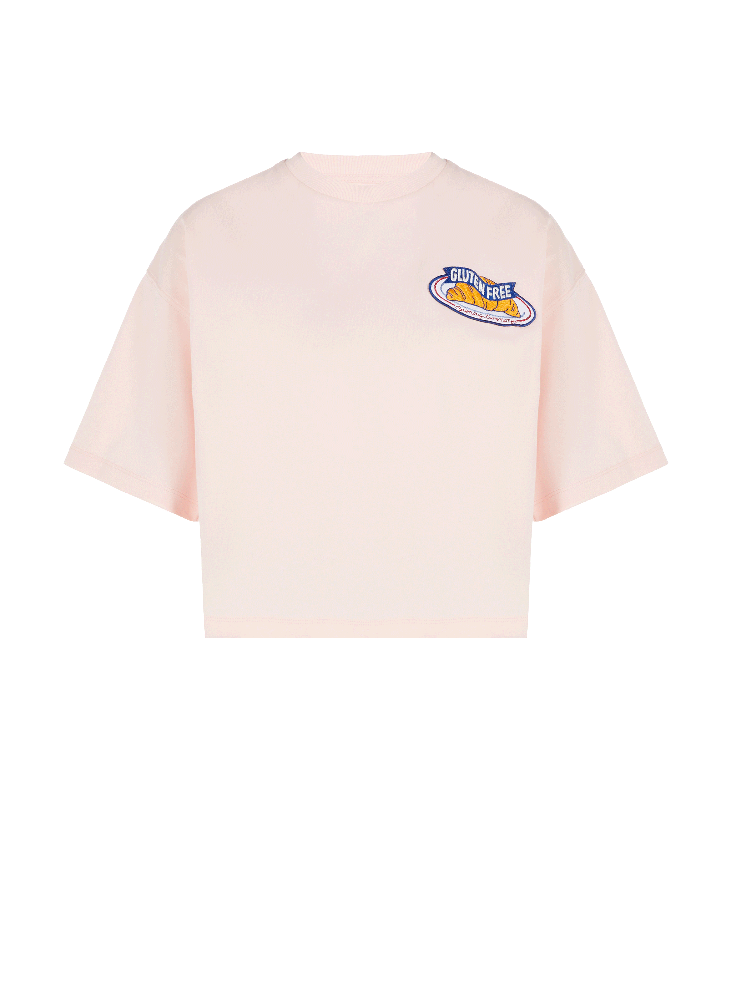 OPENING CEREMONY Cropped T-shirt with patch Pink