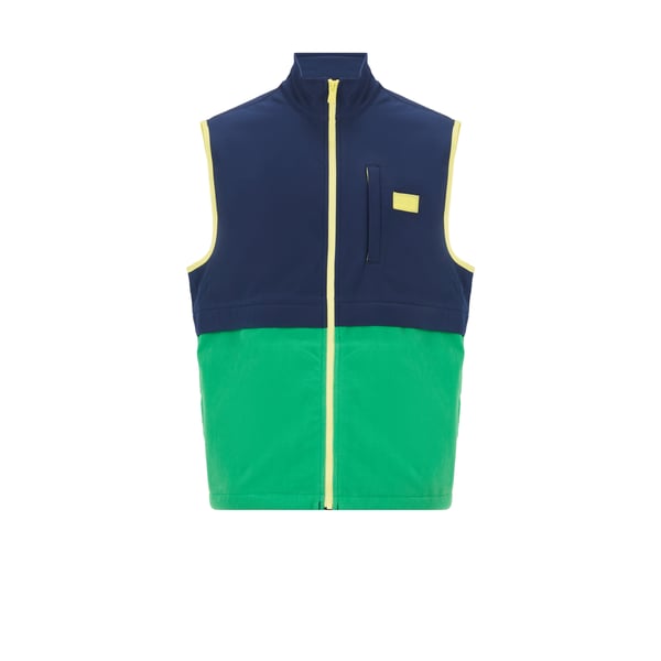 Veste sans manches bi-matière