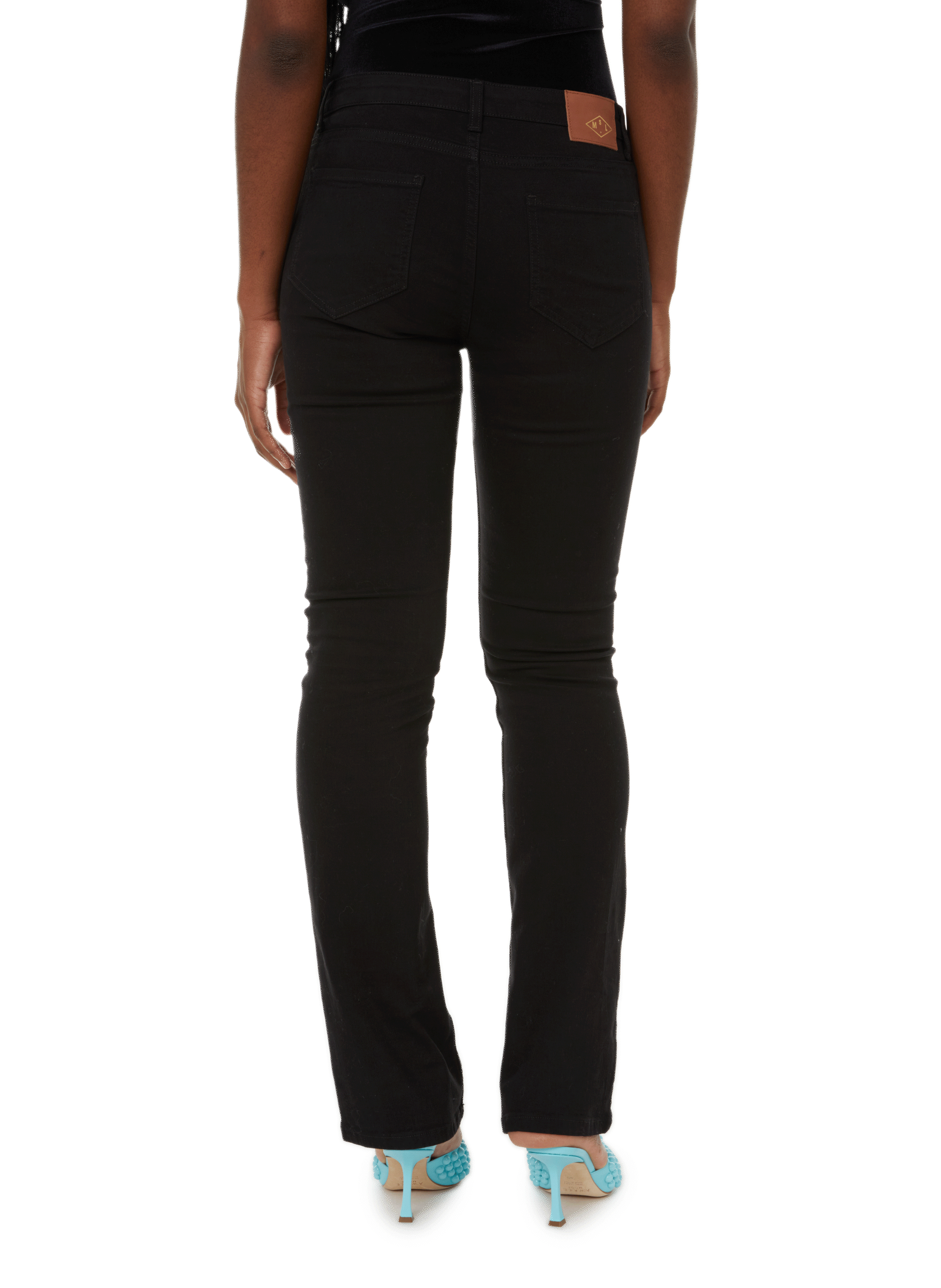 Jean flare John en coton MAISON SARAH LAVOINE Noir