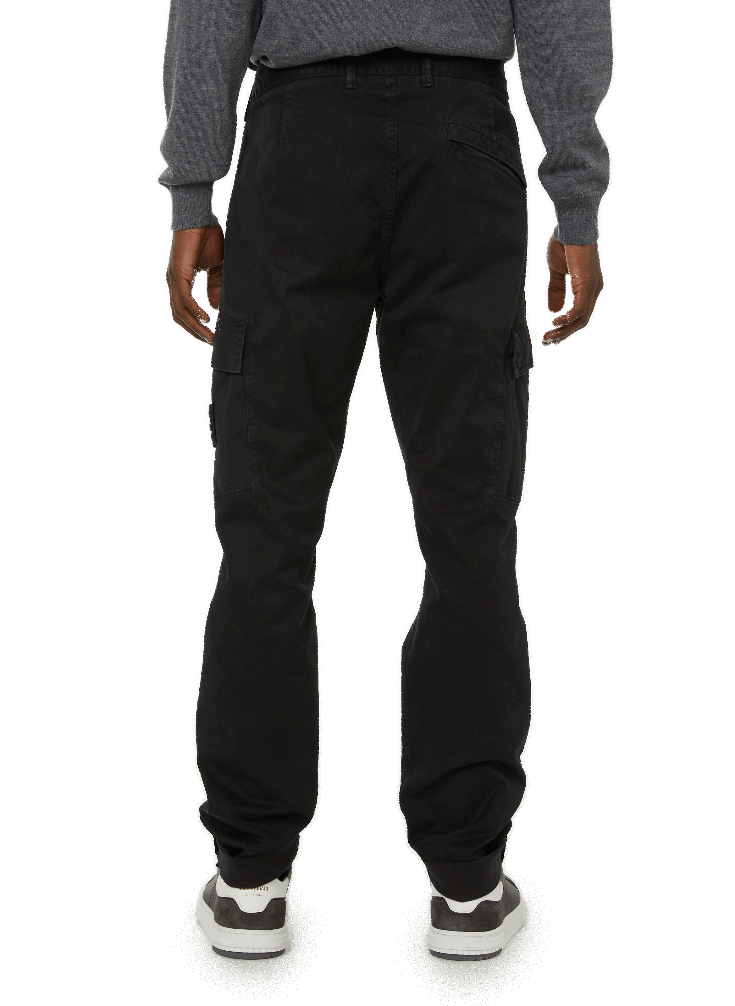 Cargo broek van katoen STONE ISLAND Zwart