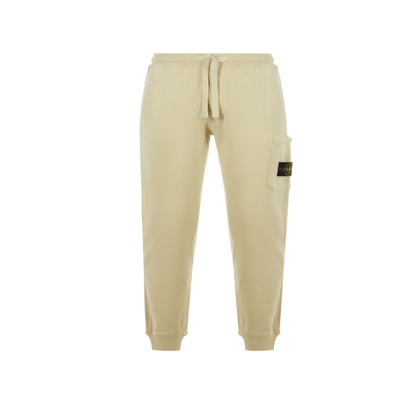 Stone Island Cotton Joggers In Neutral