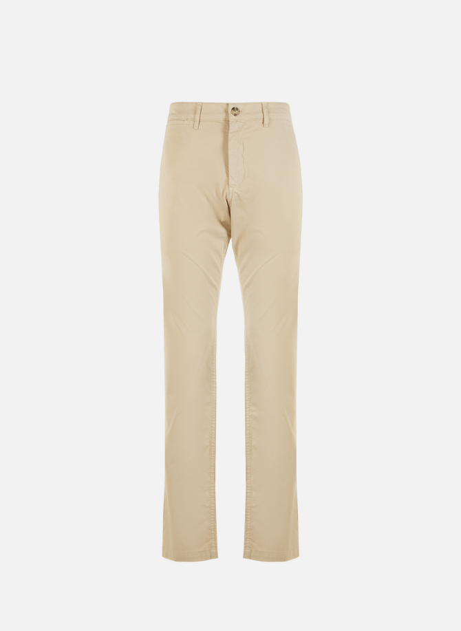 Cotton and linen chino trousers EDEN PARK