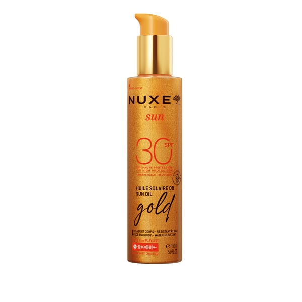 Huile solaire or haute protection SPF30 Nuxe Sun Huile solaire or haute protection SPF30 Nuxe Sun