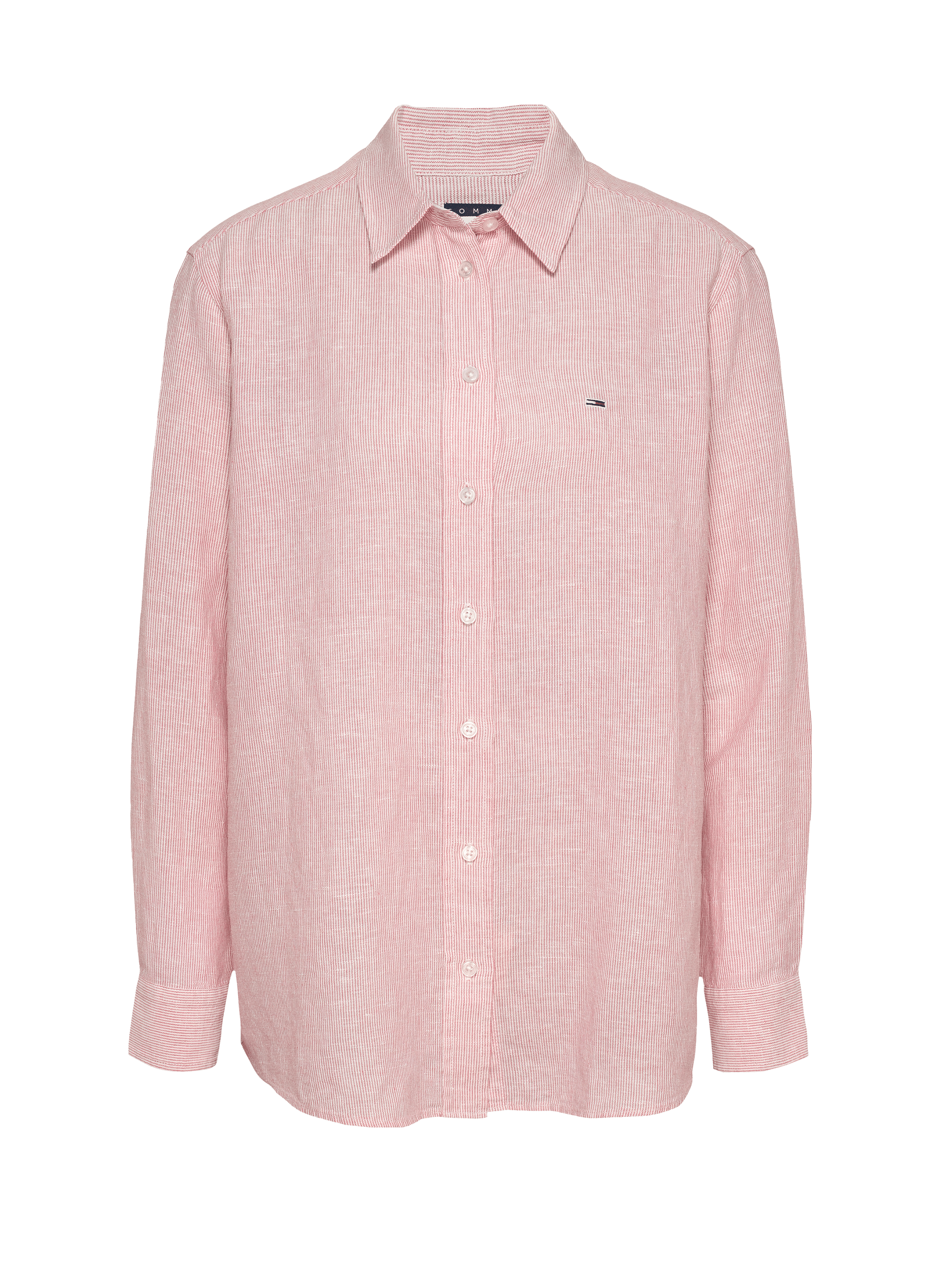 Chemise à rayure ample TOMMY HILFIGER Rose