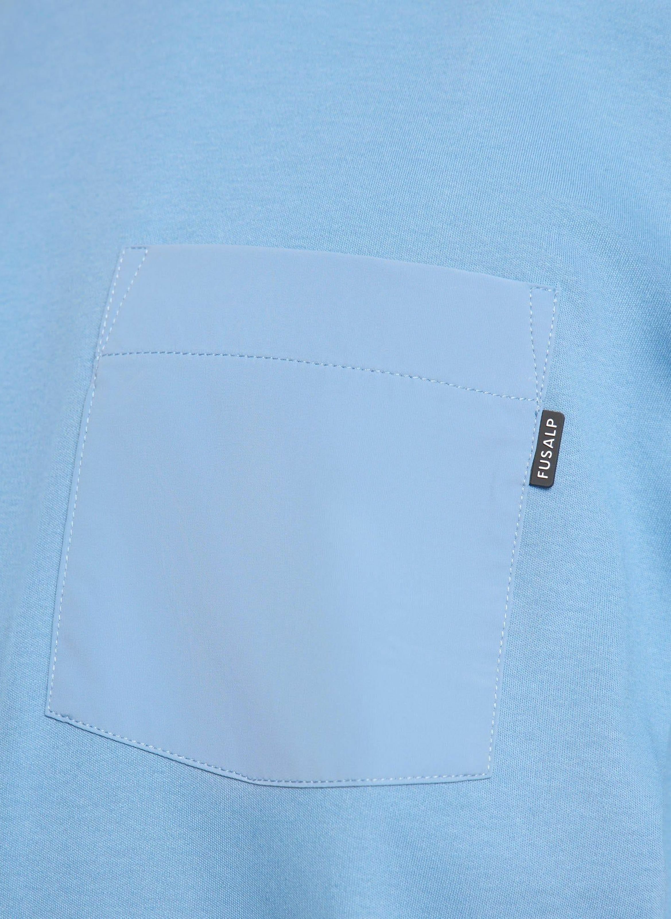 T-shirt manches courtes tylerr col rond coupe regular FUSALP Bleu