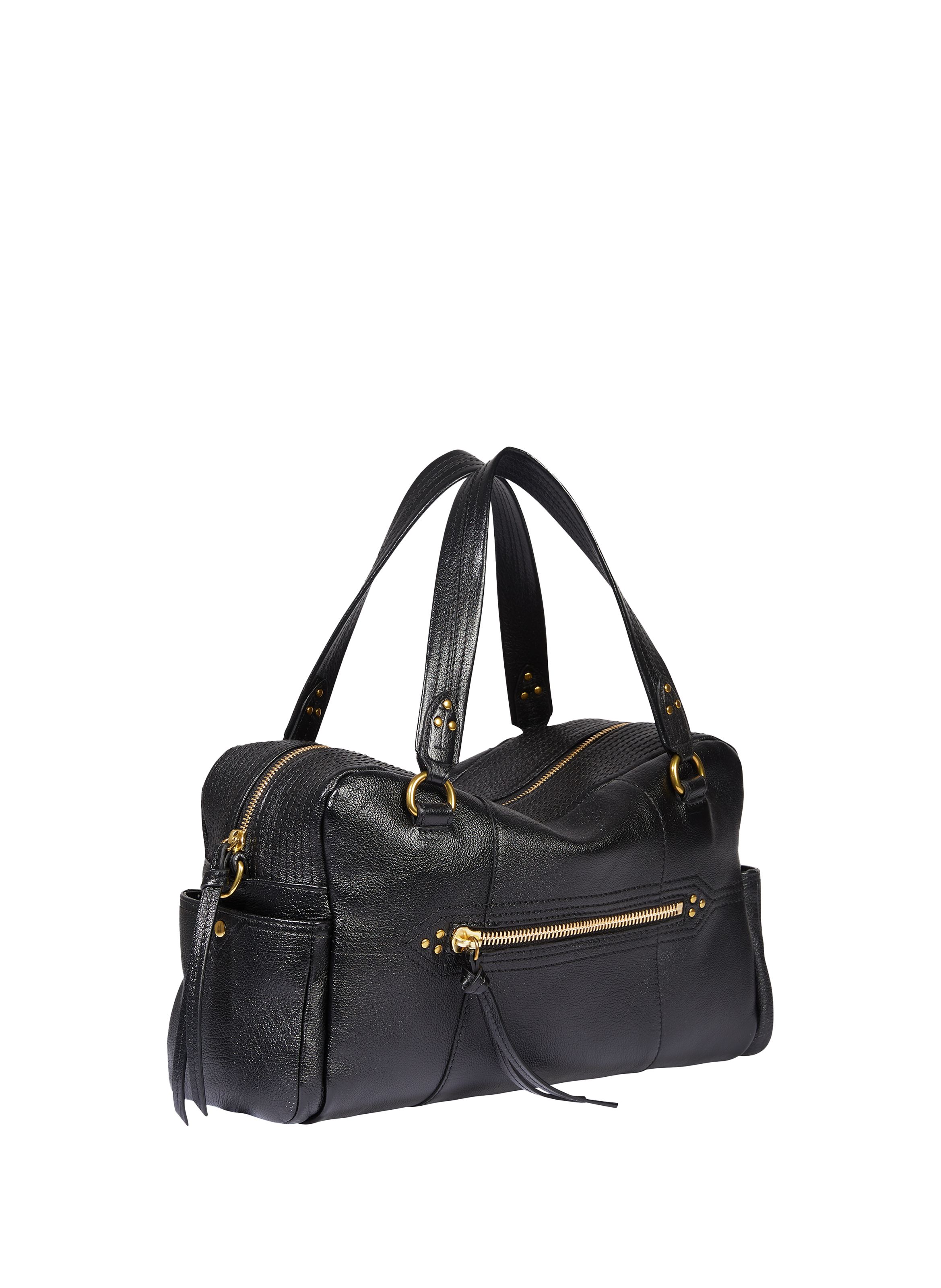 Lucky Bowling buffalo leather handbag JÉRÔME DREYFUSS Black