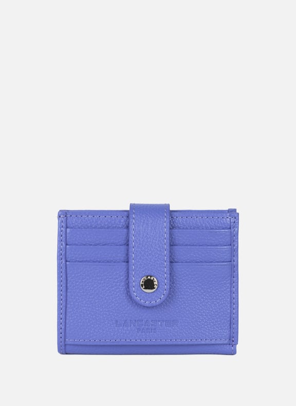 Card holder - Foulonné PM Blue by LANCASTER LANCASTER Card holder - Foulonné PM Blue