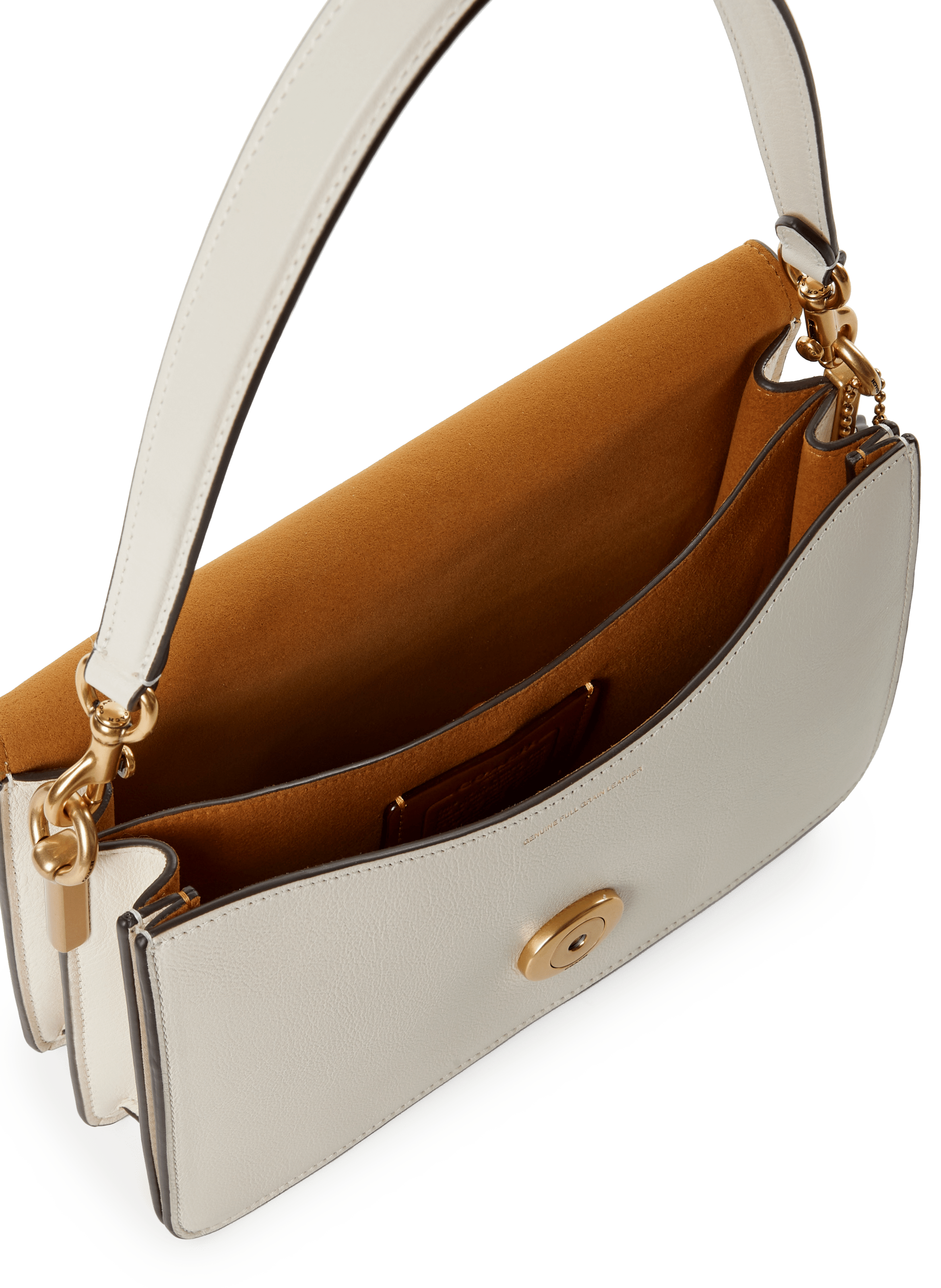 Sac épaule avec chaîne en cuir COACH Beige